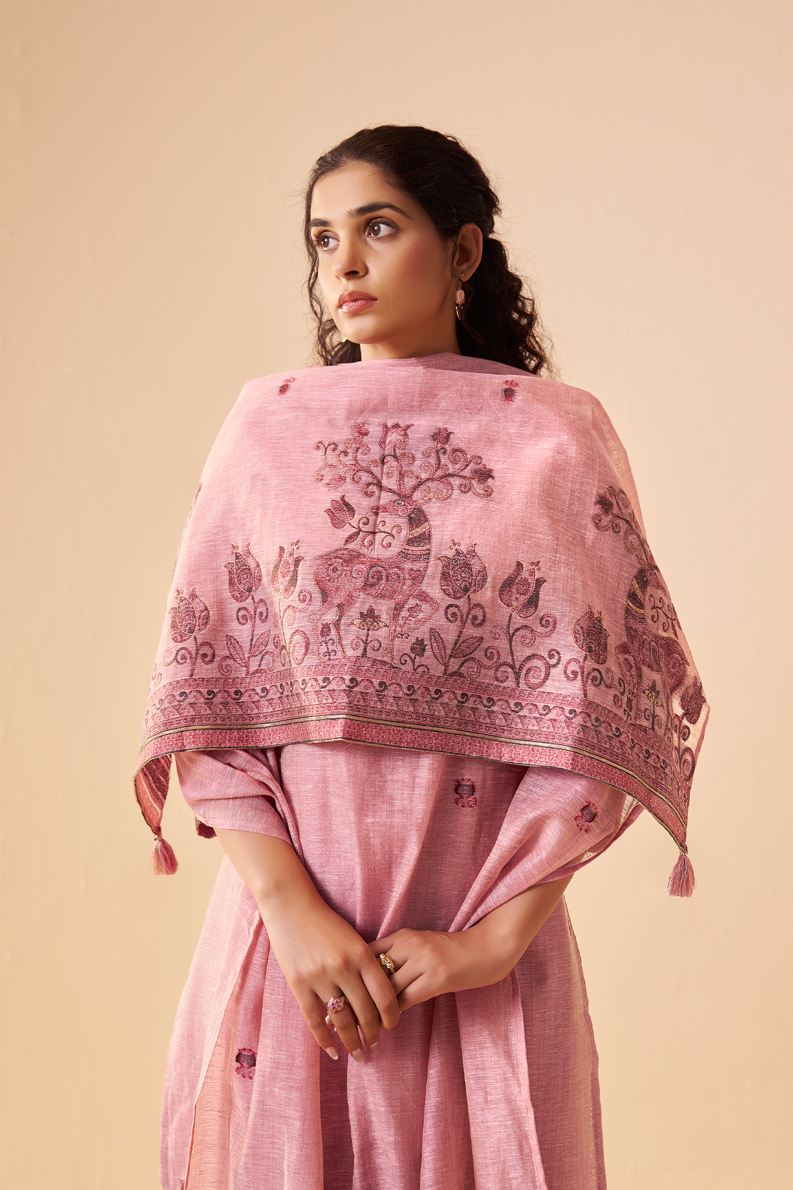 Plum Blush Embroidered Kurta Set