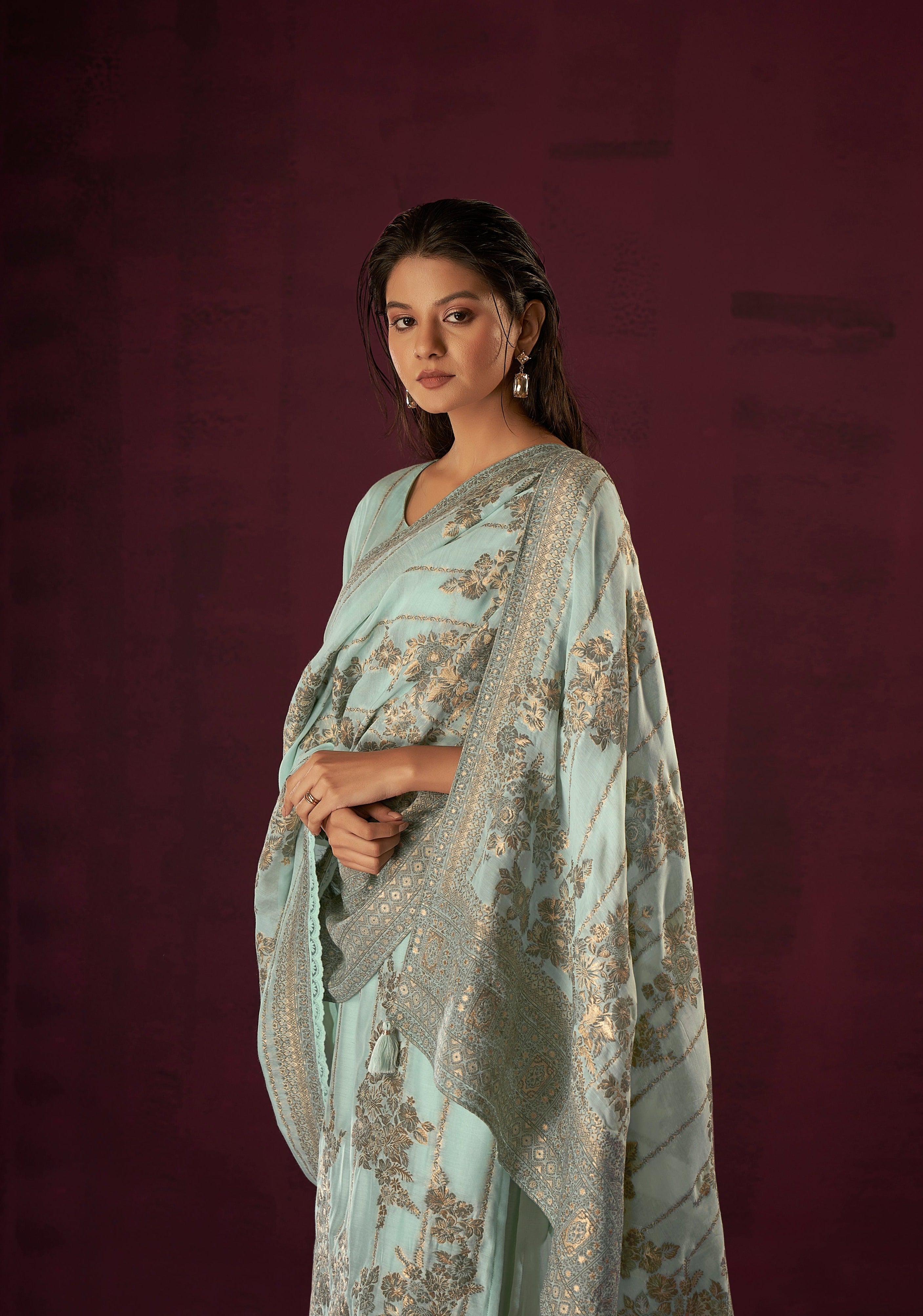 Airy Stature Chanderi Kurta Set