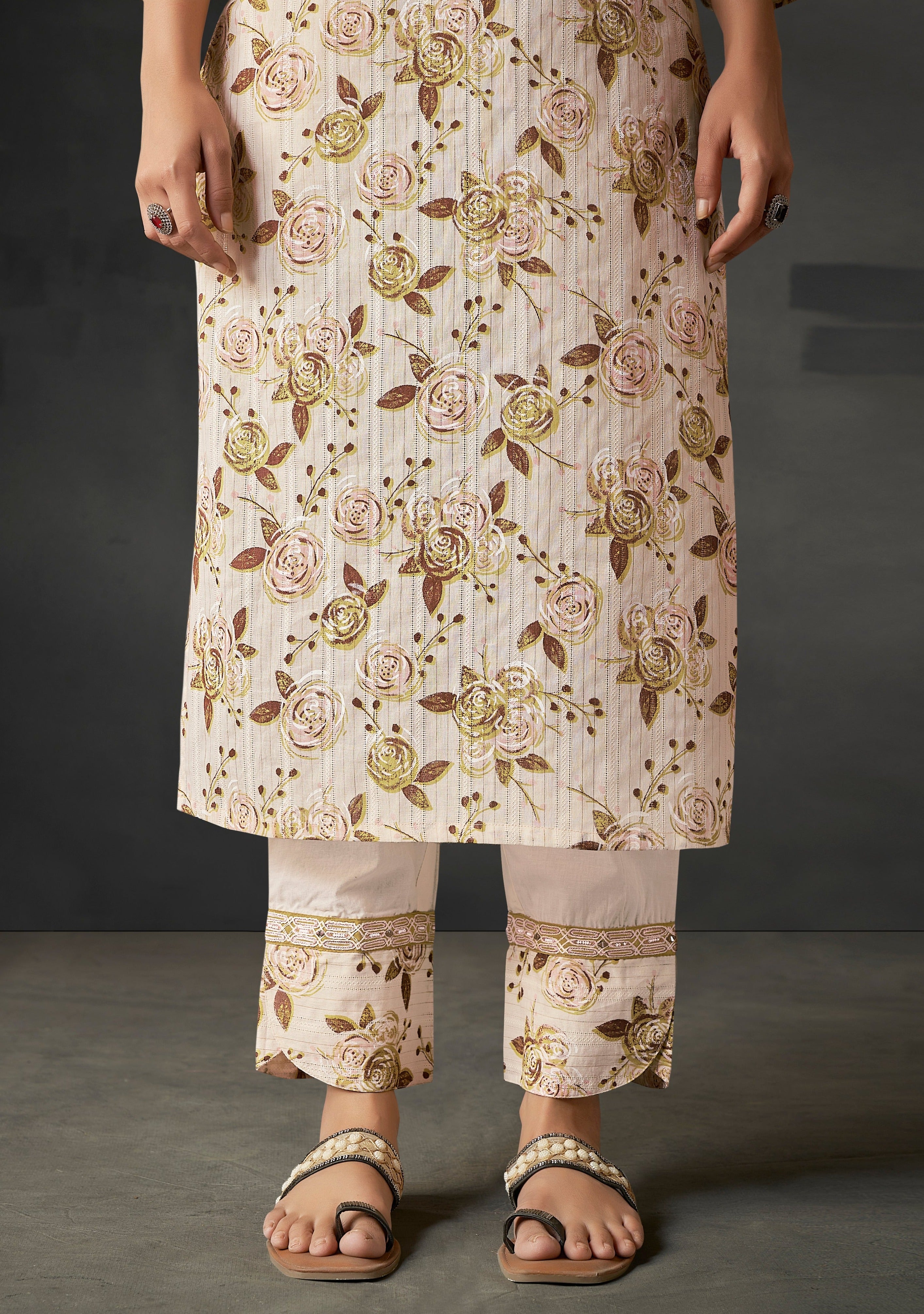 Cream Dream Cotton Chic Kurta Set