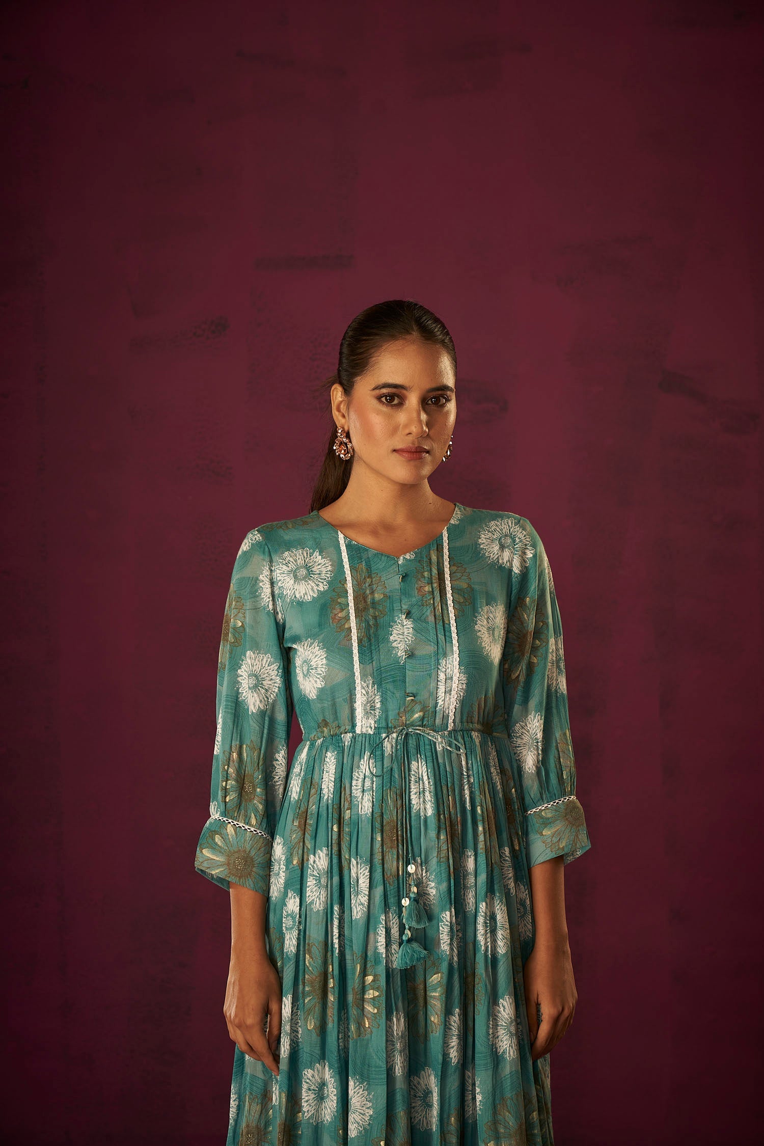 Ocean Breeze Summer Dress-fourbuttons-in