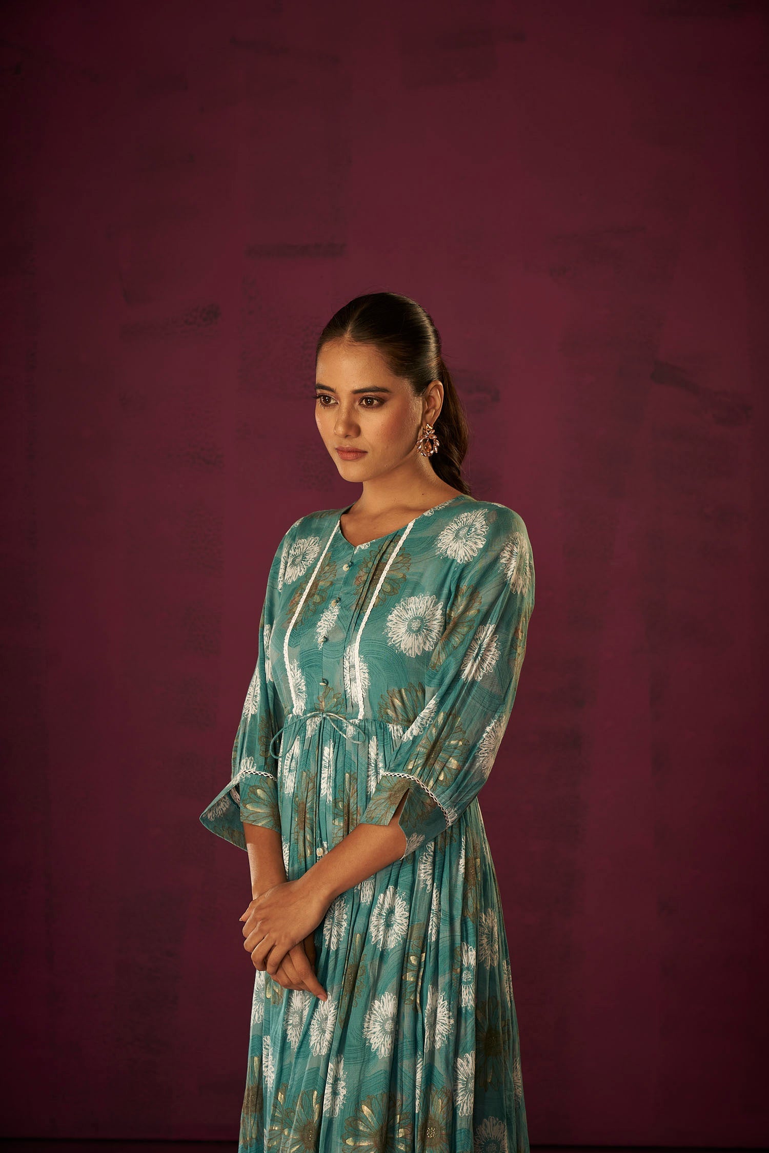 Ocean Breeze Summer Dress-fourbuttons-in