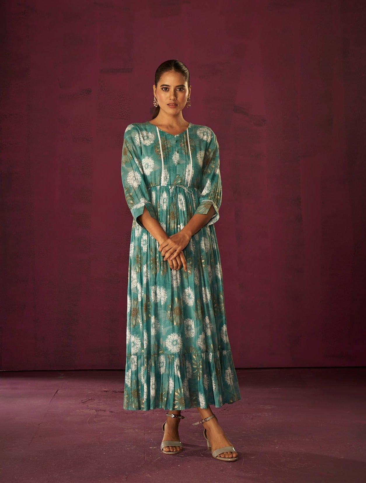 Ocean Breeze Summer Dress-fourbuttons-in