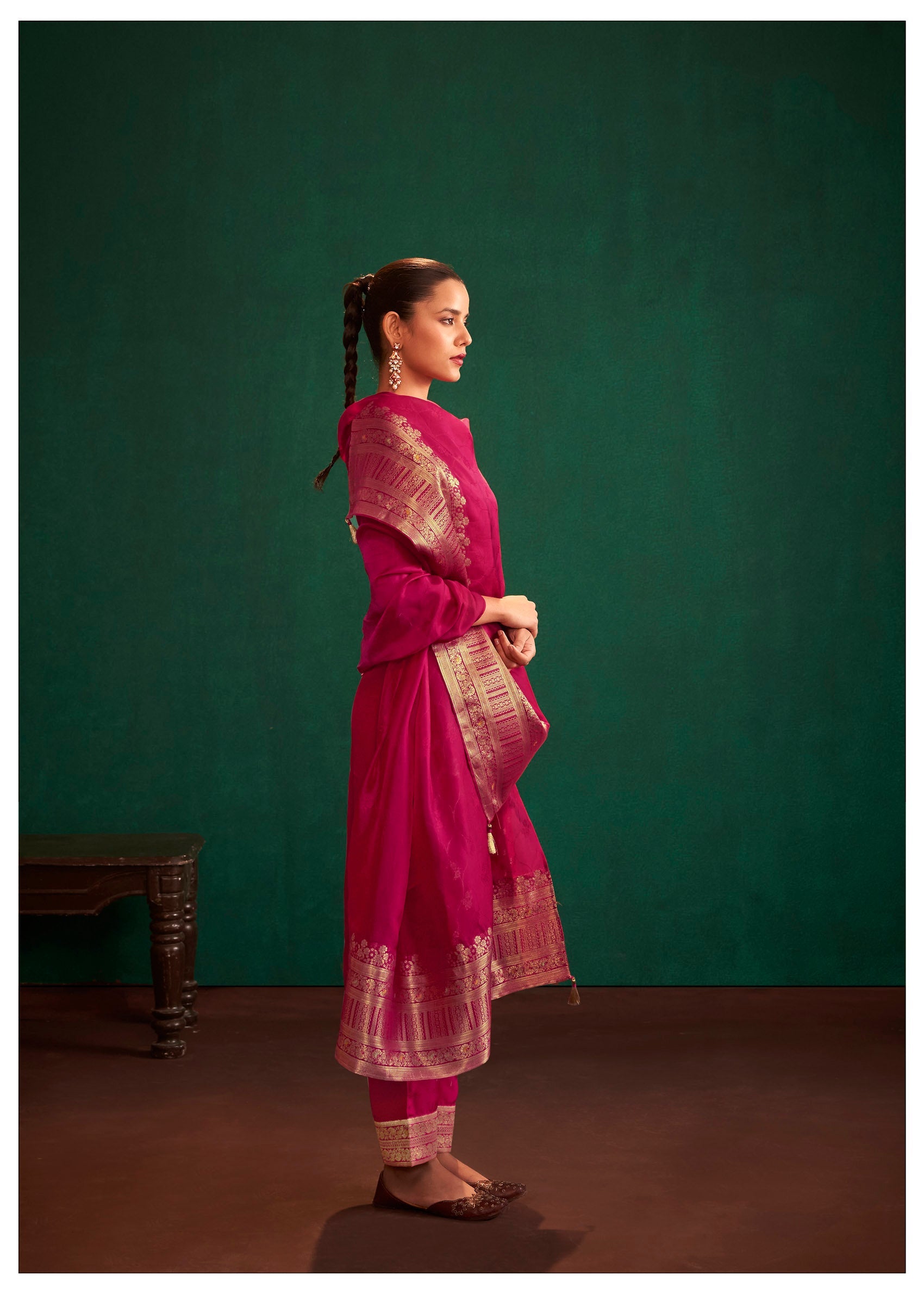 Radiant Rani Jacquard Organza Ensemble