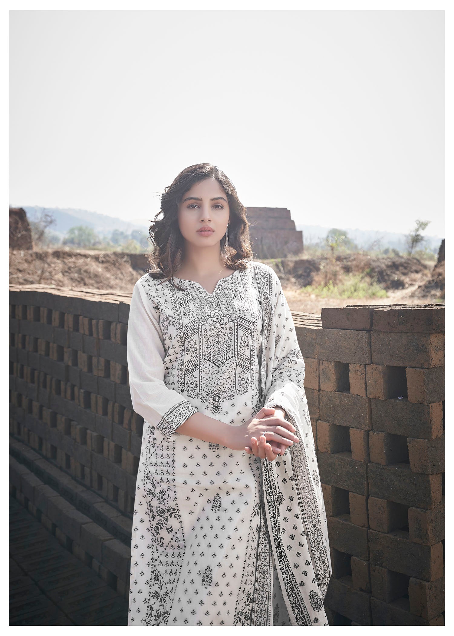 Serene Cream Cotton Kurta Set