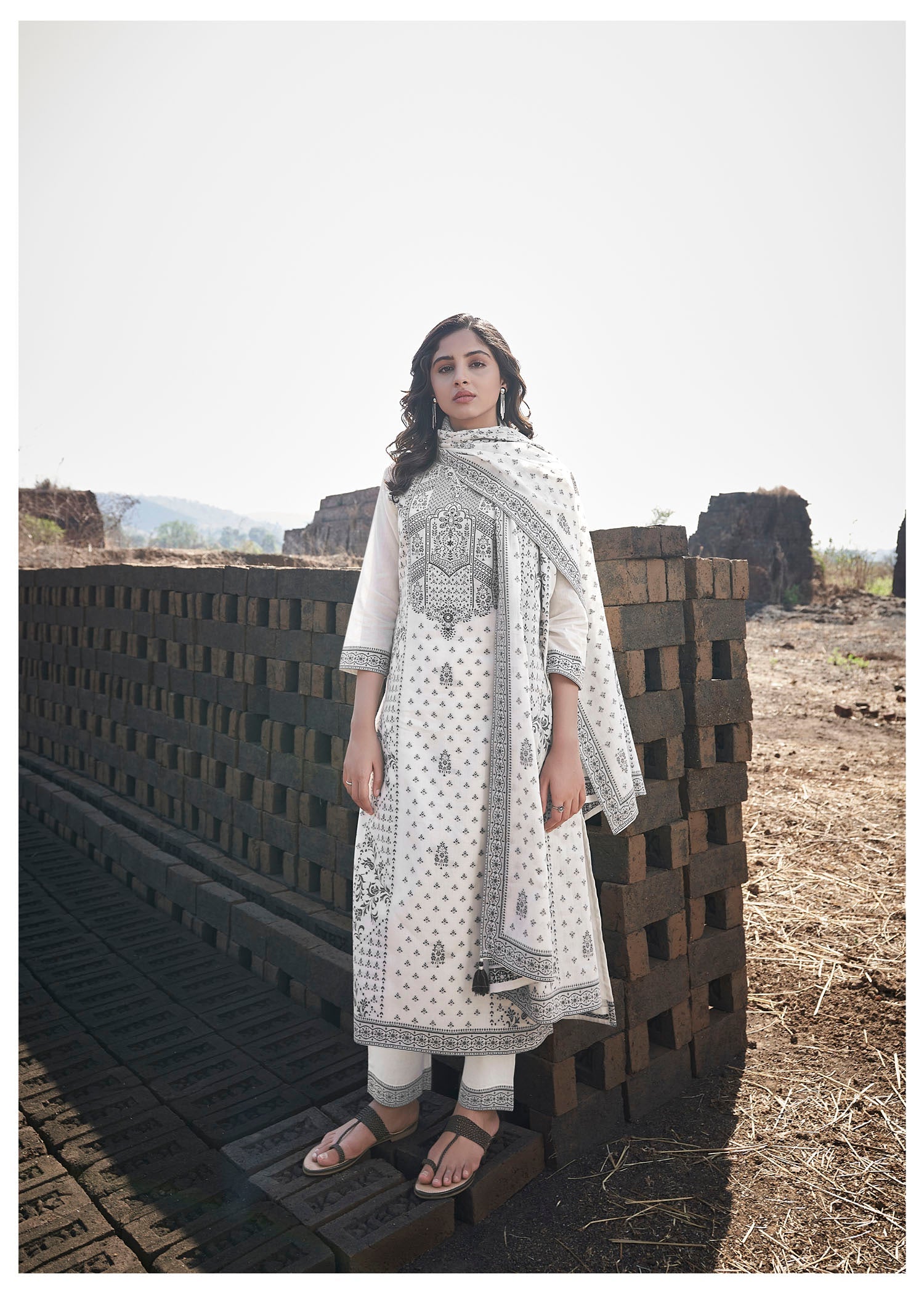 Serene Cream Cotton Kurta Set