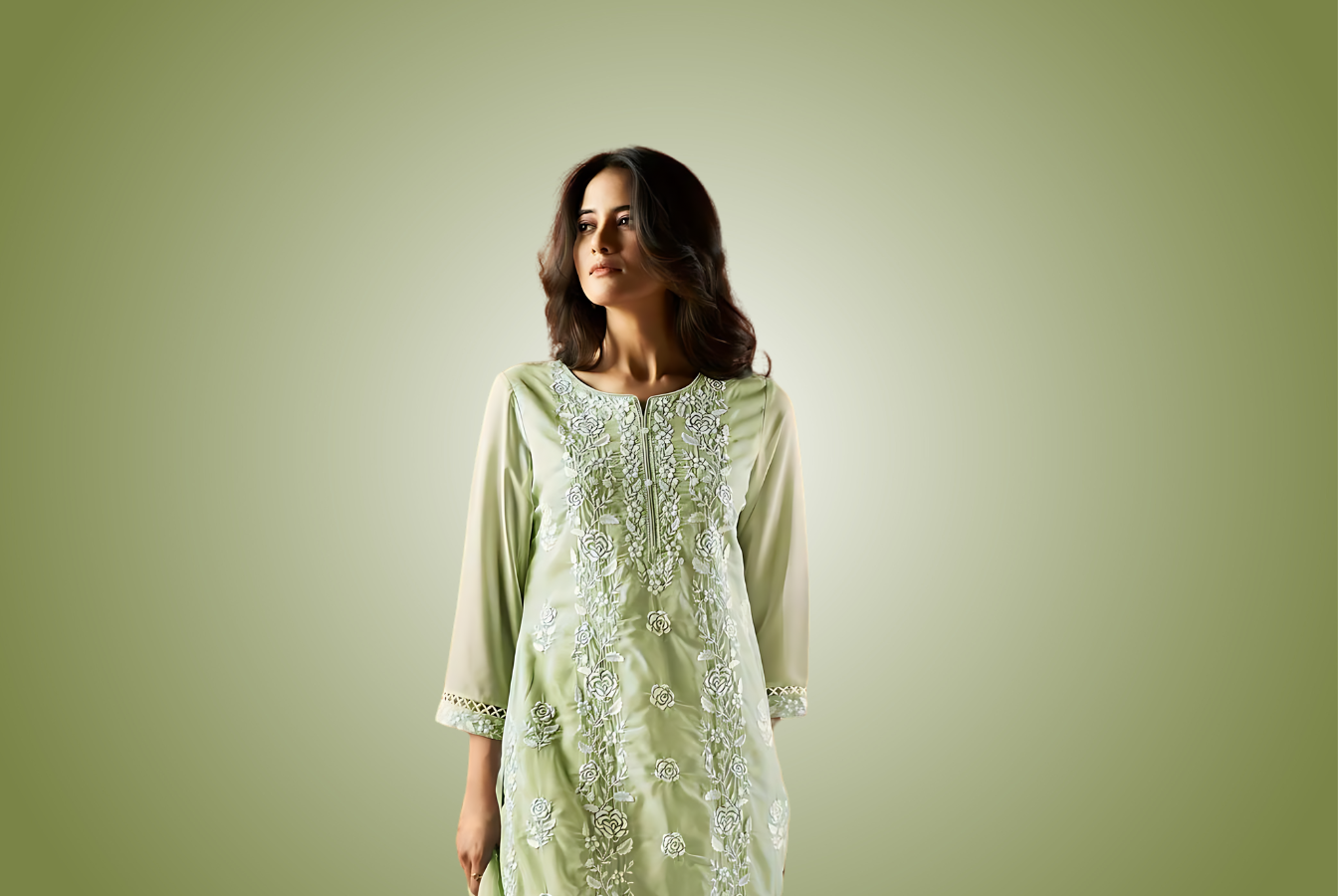 How Four Buttons’s Organza Kurta Set Became Customers Favorite!-fourbuttons-in