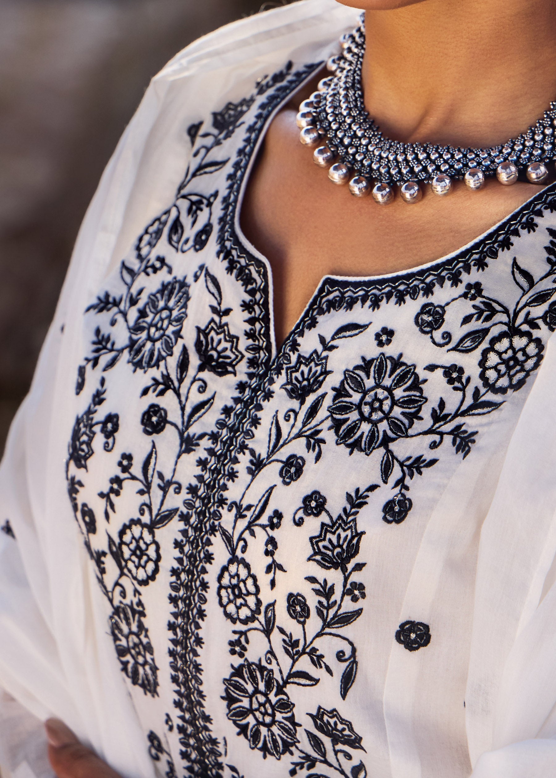 Zyrah Cotton Chikankari Kurta Set