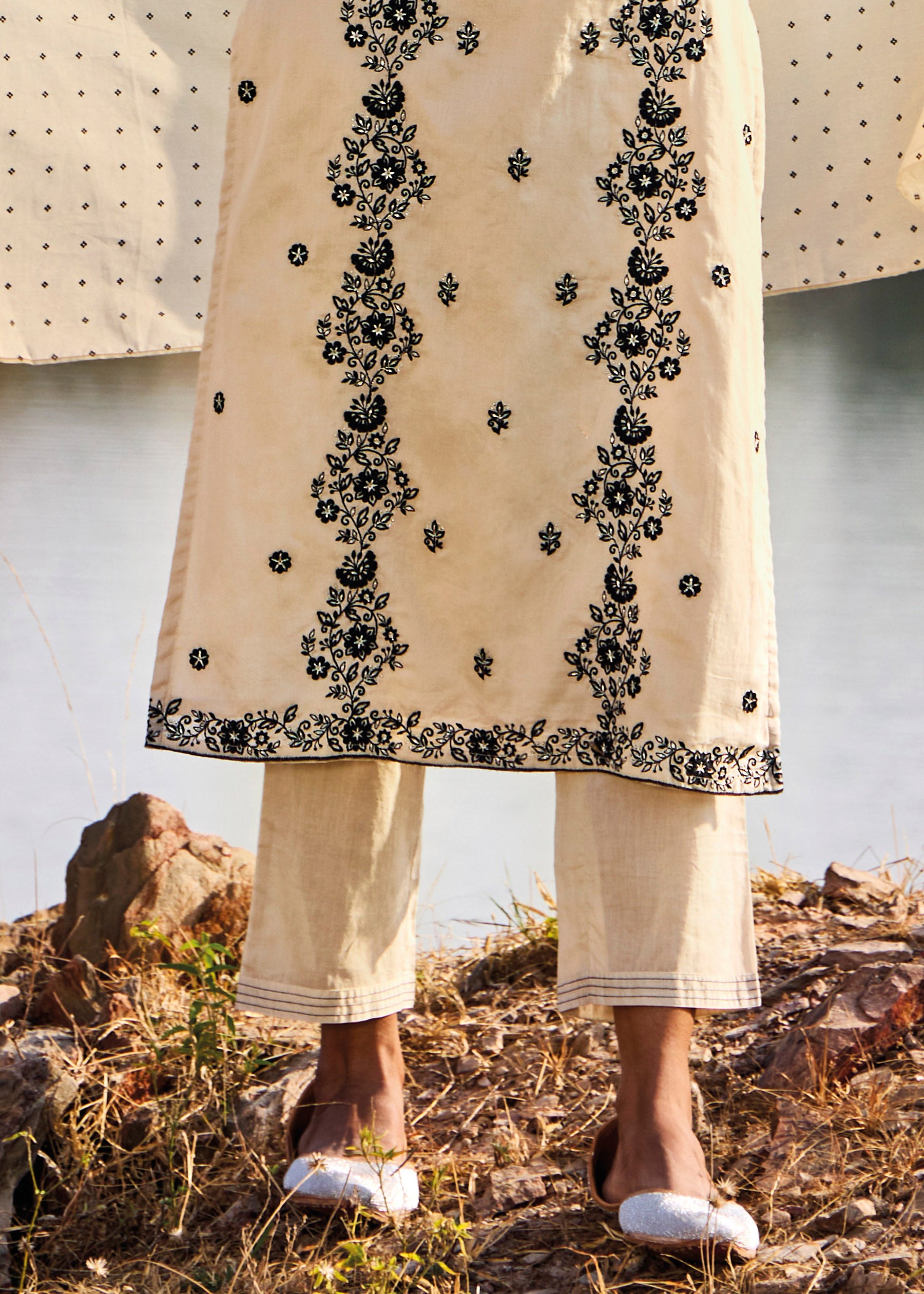 Evania Cotton Chikankari Kurta Set