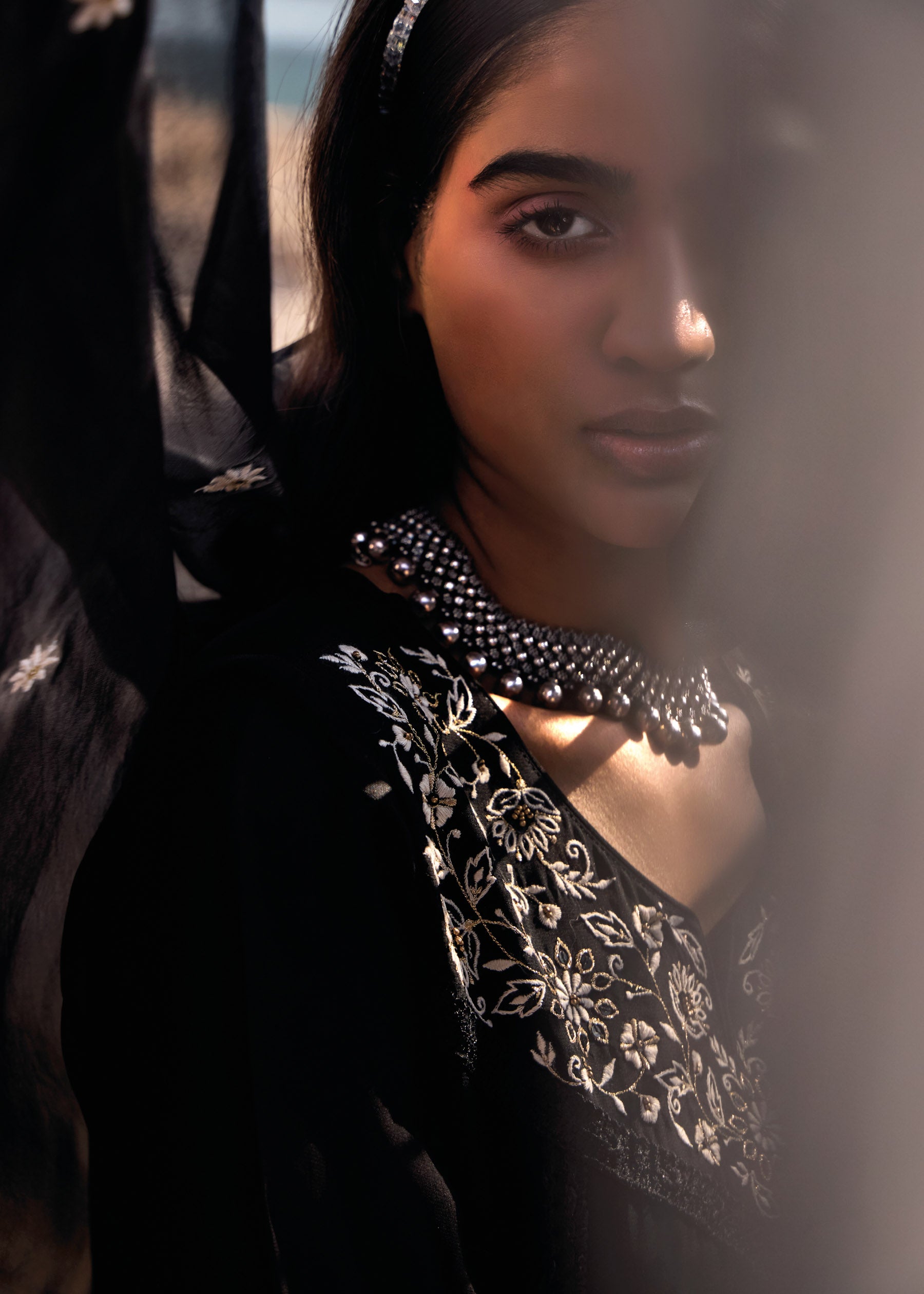 Delphine Embroidered Organza Kurta Set