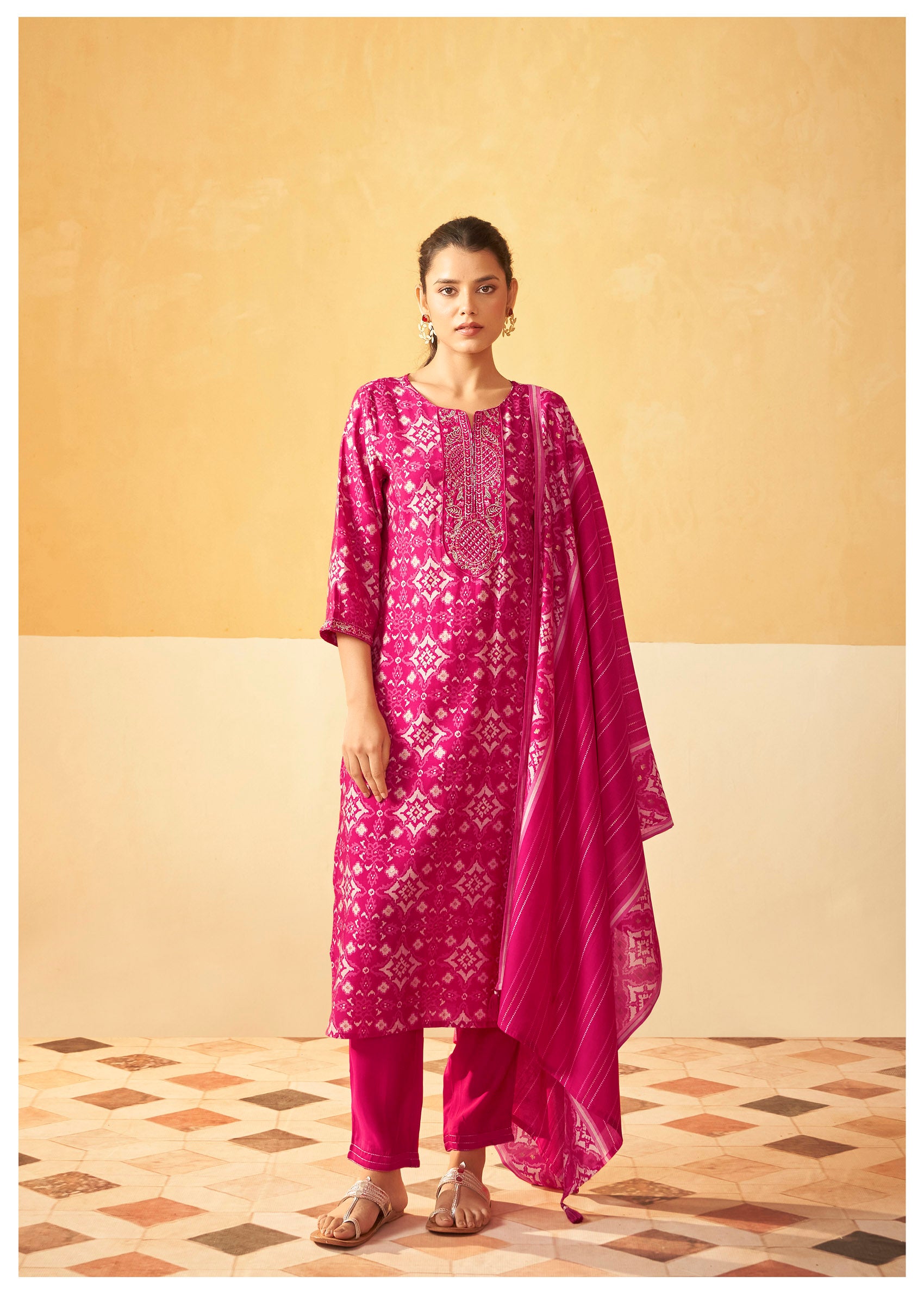 Rani Radiance Chanderi Silk Ensemble