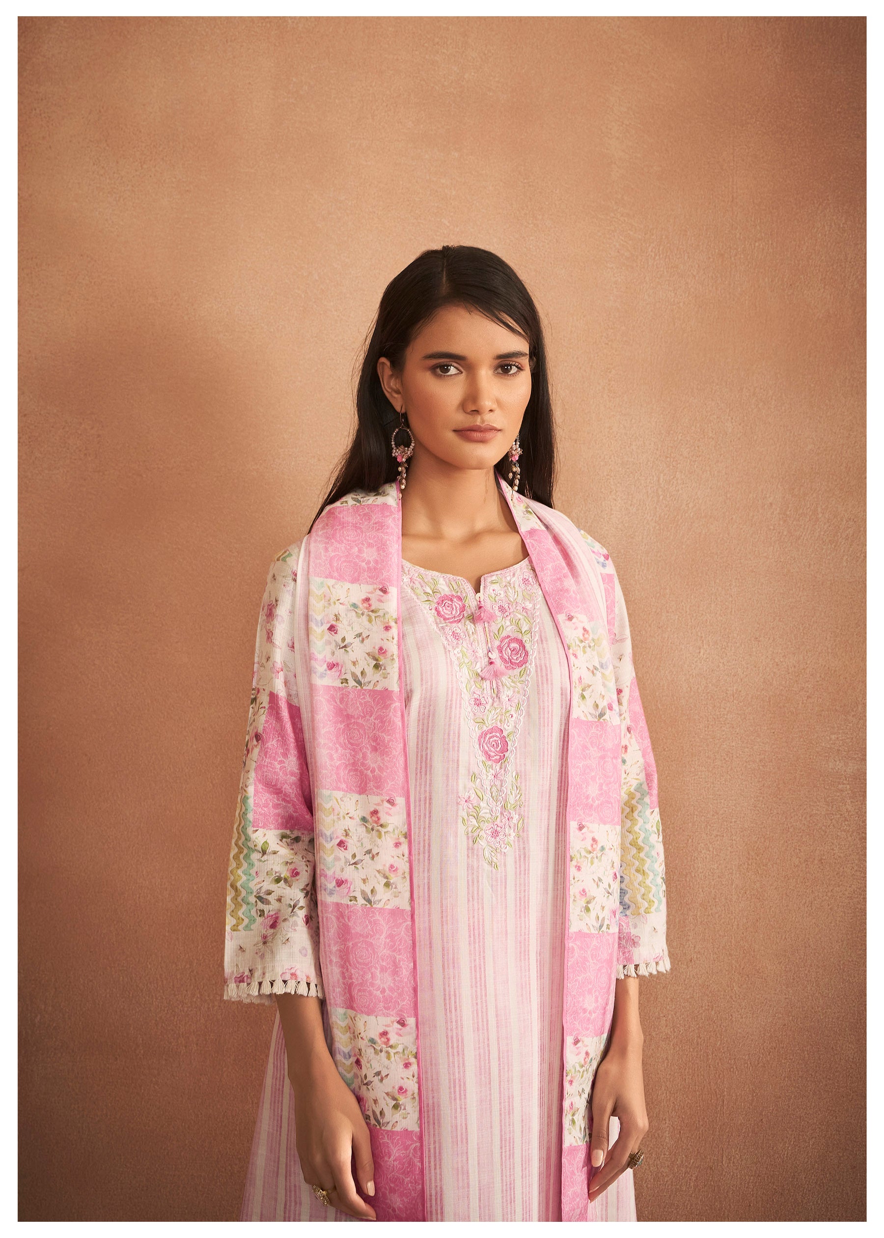 Radiant Embroidered Print Kurta Set