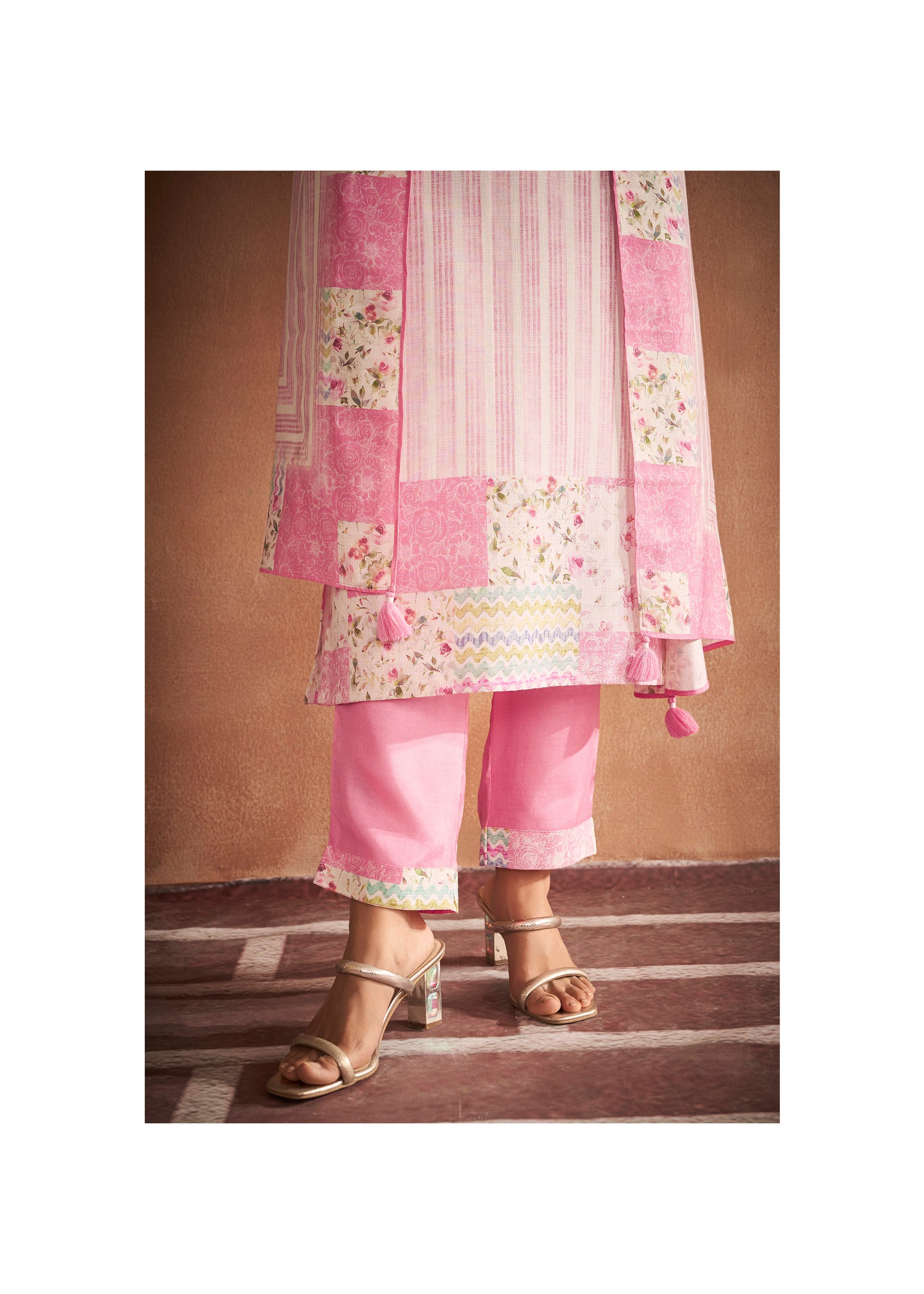 Radiant Embroidered Print Kurta Set