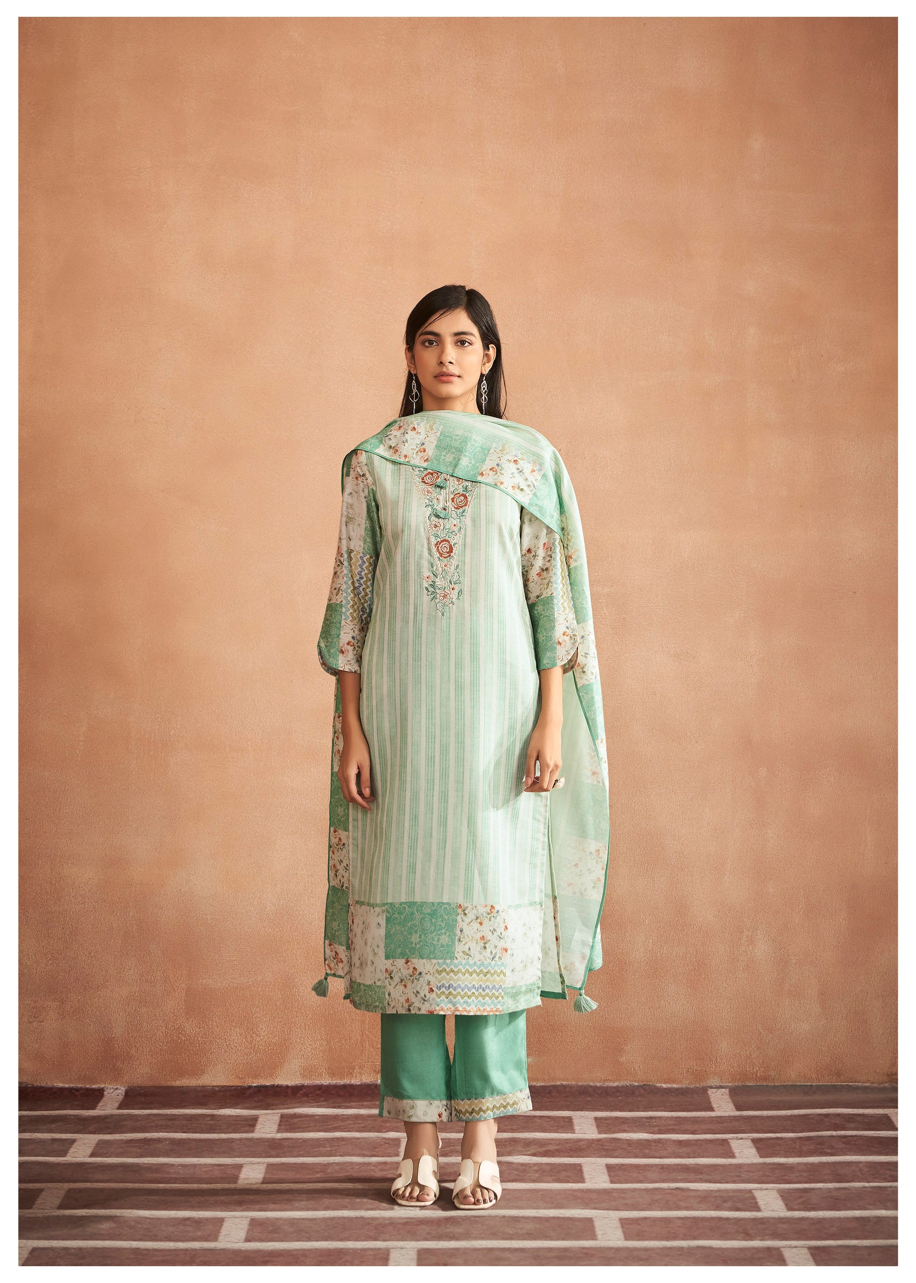 Urban Digital Elegance Kurta Set