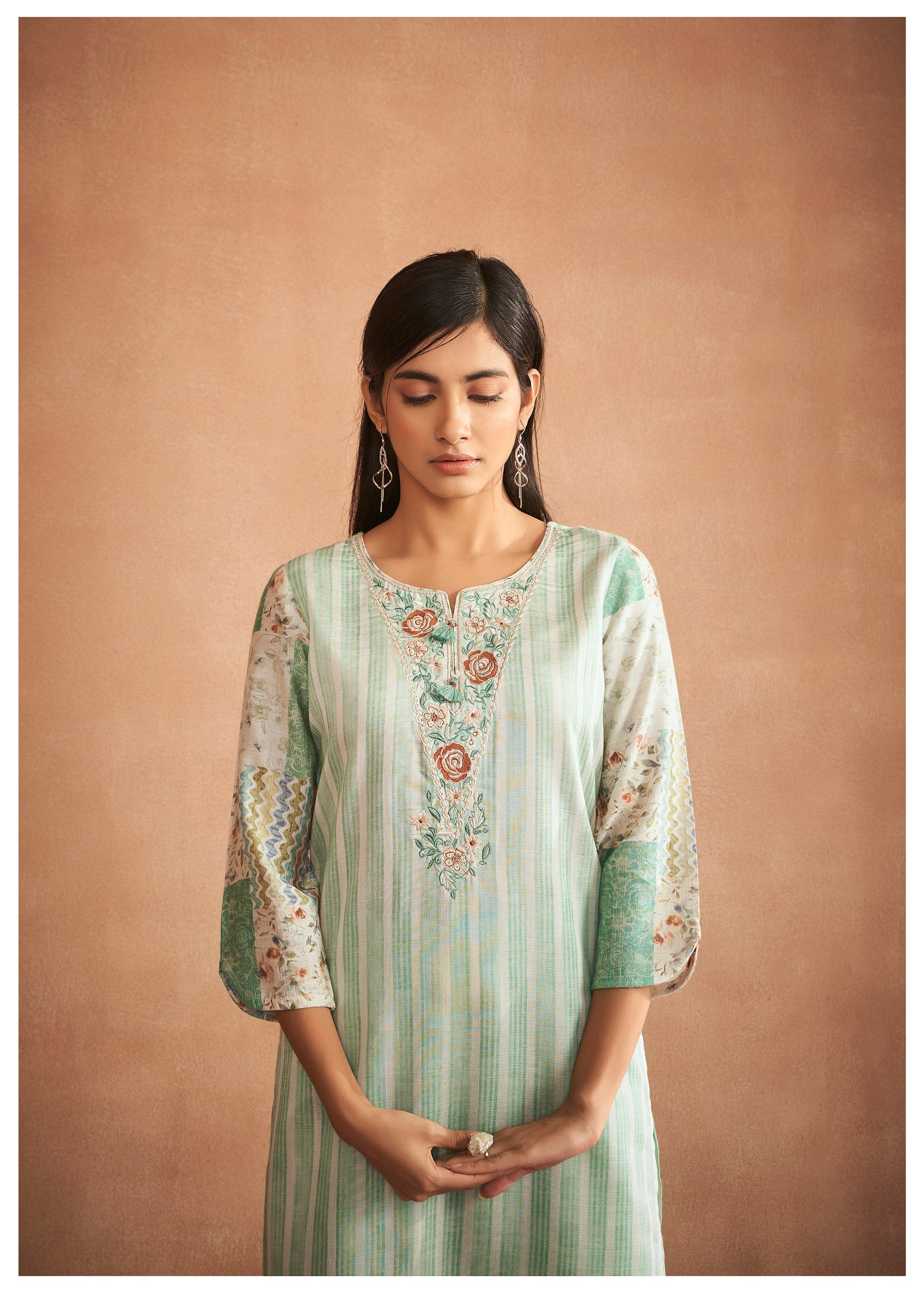 Urban Digital Elegance Kurta Set