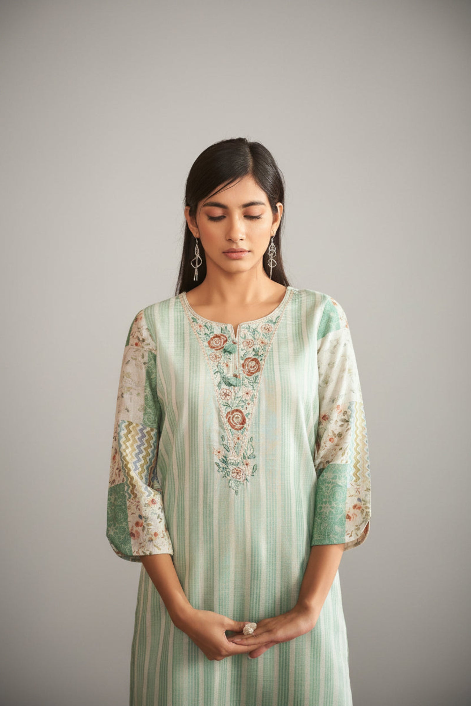 Urban Digital Elegance Kurta Set