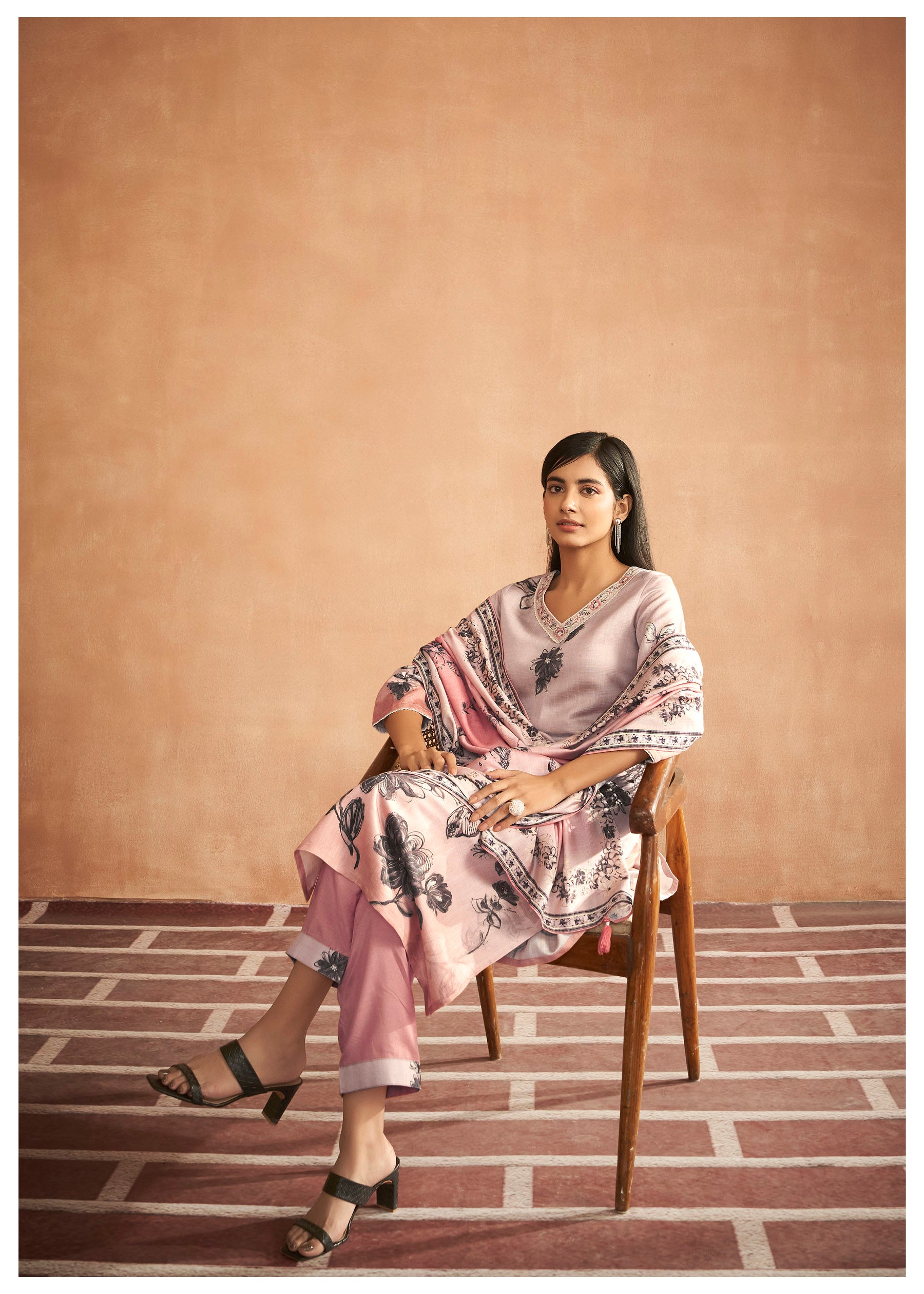 Aura Viscose Print Kurta Set