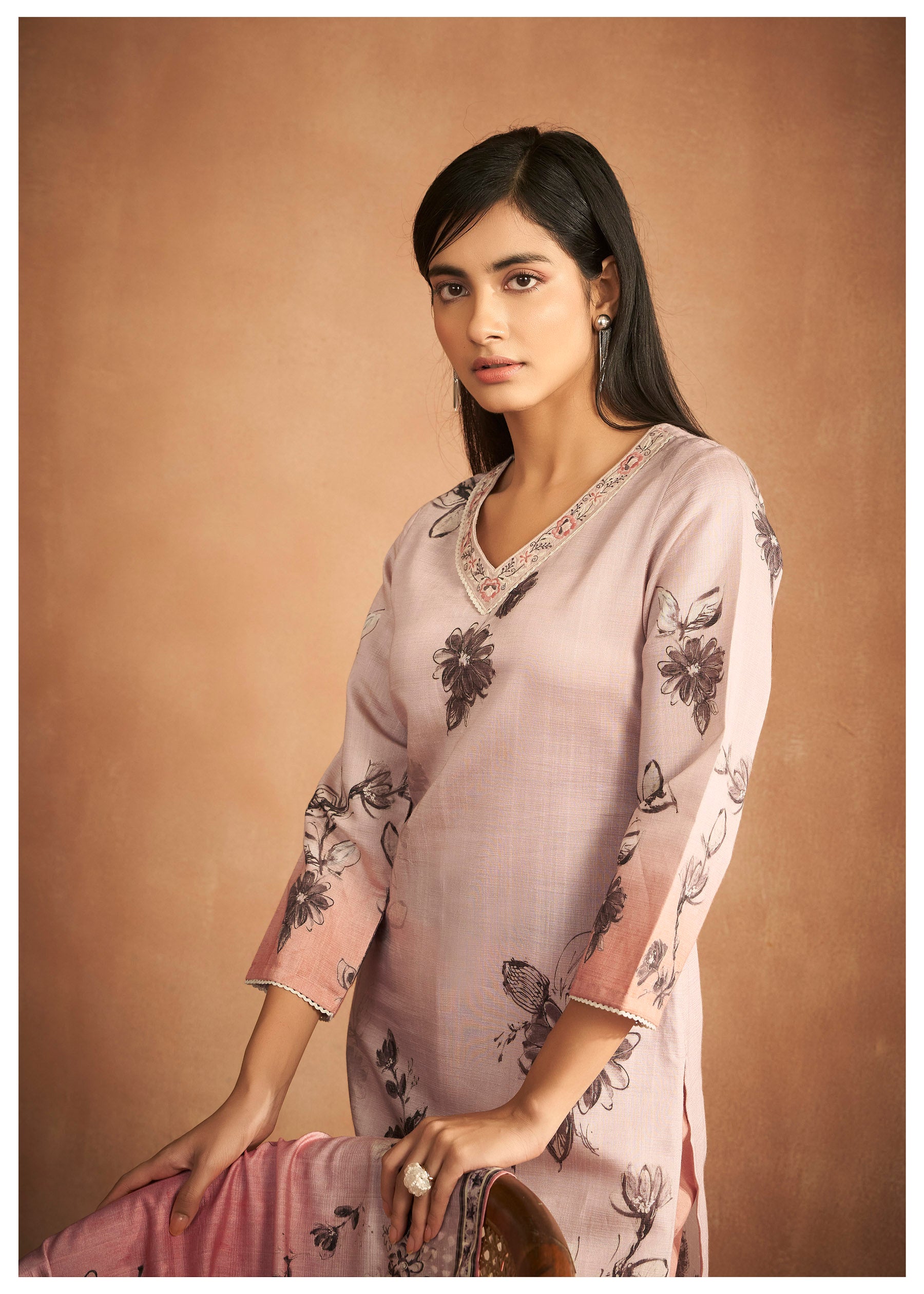 Aura Viscose Print Kurta Set