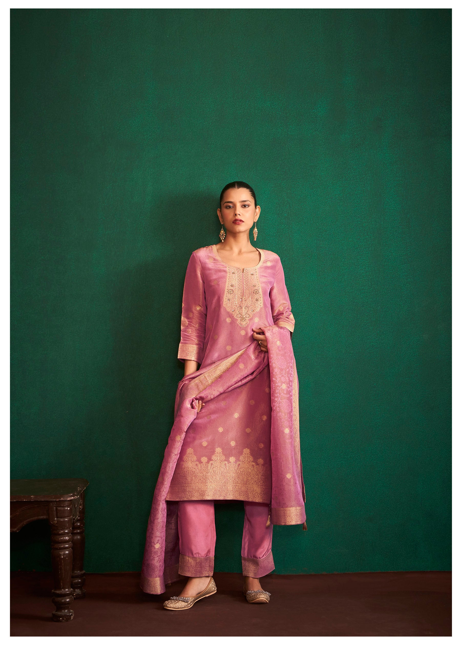 Lavender Luxe Handwork Jacquard Set