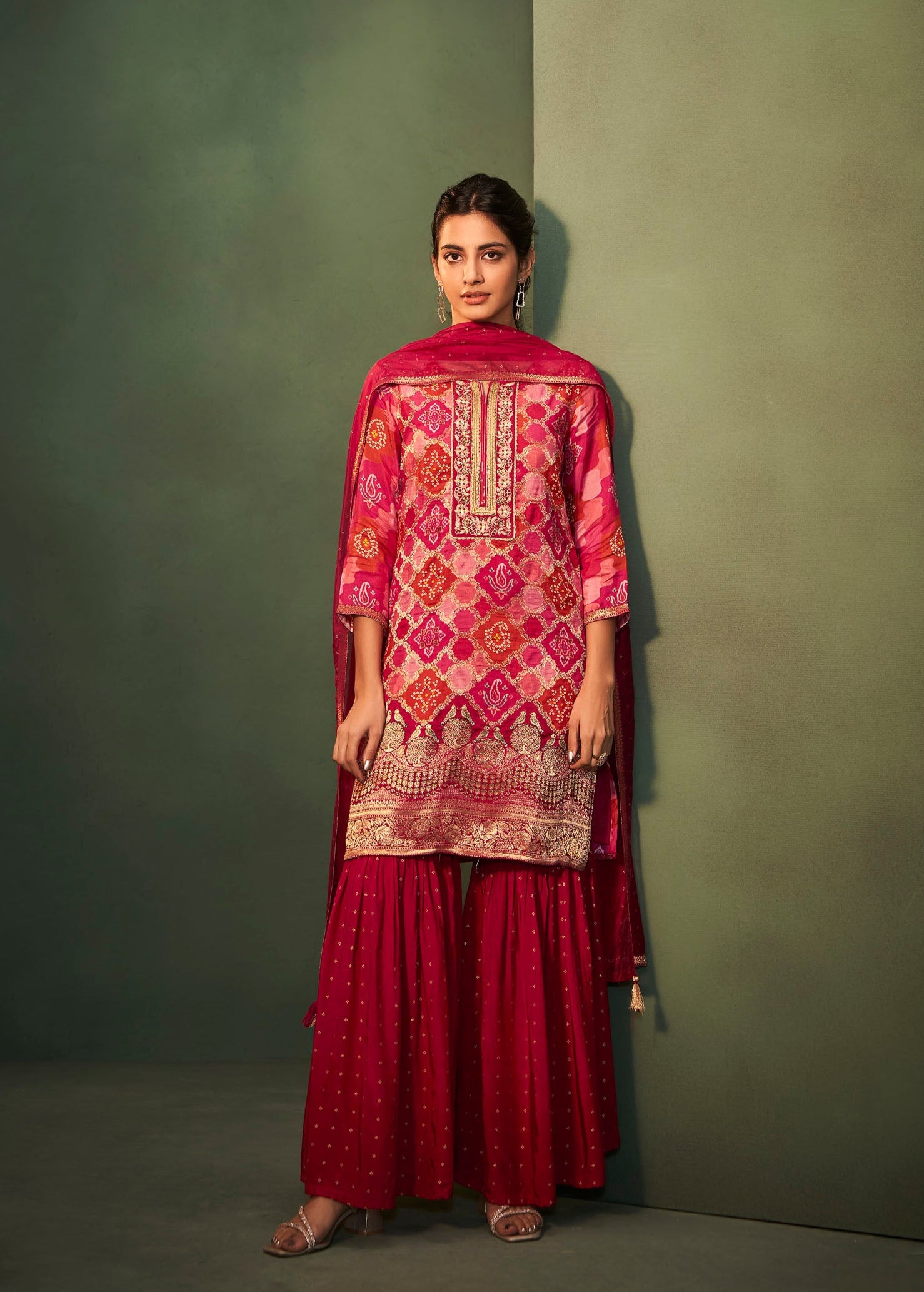 Petalyn Rani Dola Silk Kurta Set