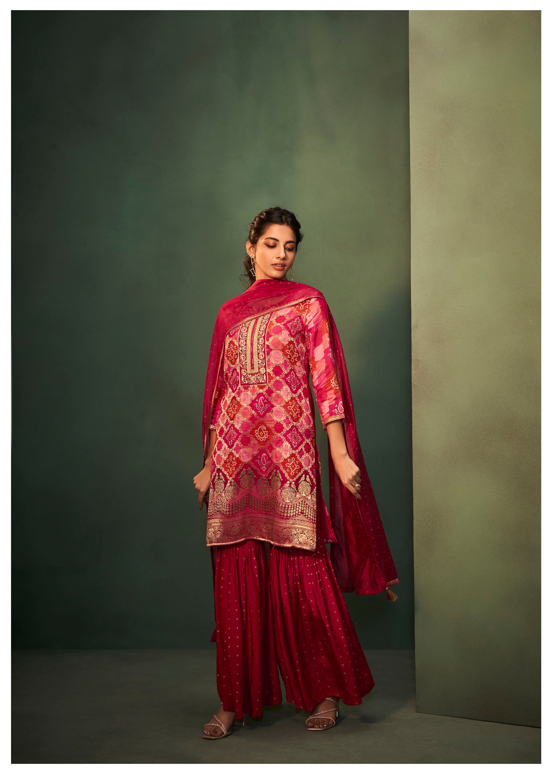 Petalyn Rani Dola Silk Kurta Set