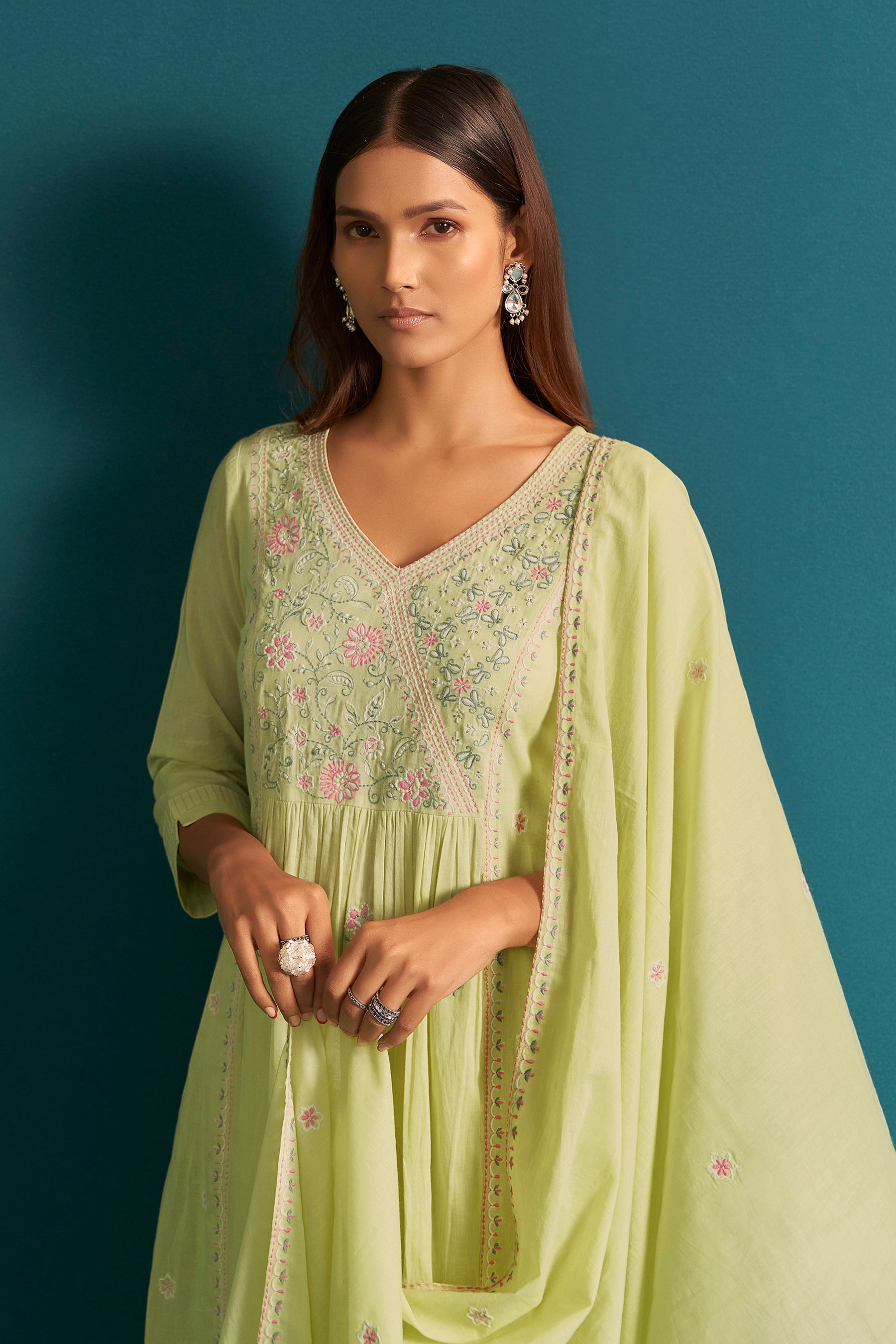 Lemon Glow Cotton Kurta Set