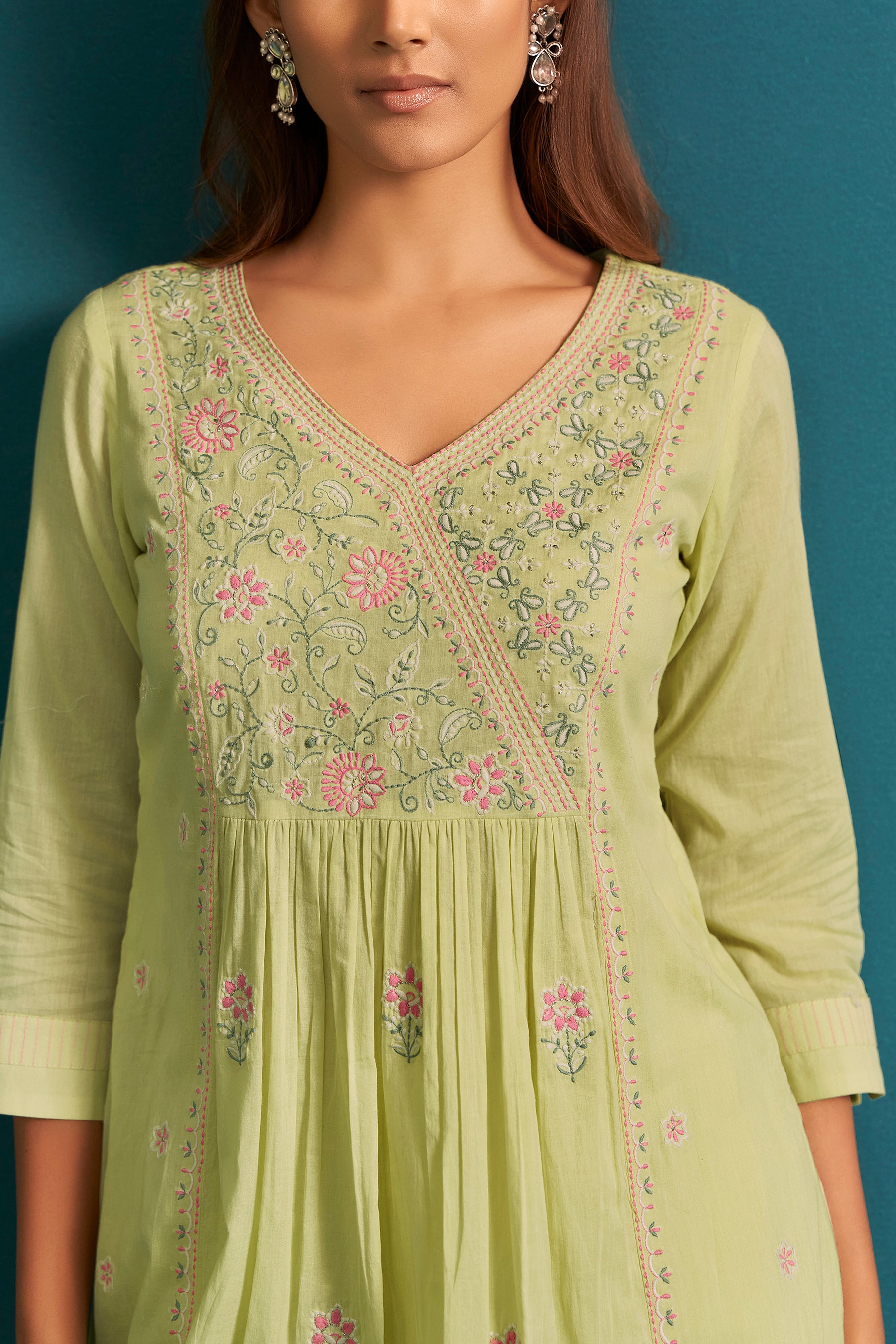 Lemon Glow Cotton Kurta Set