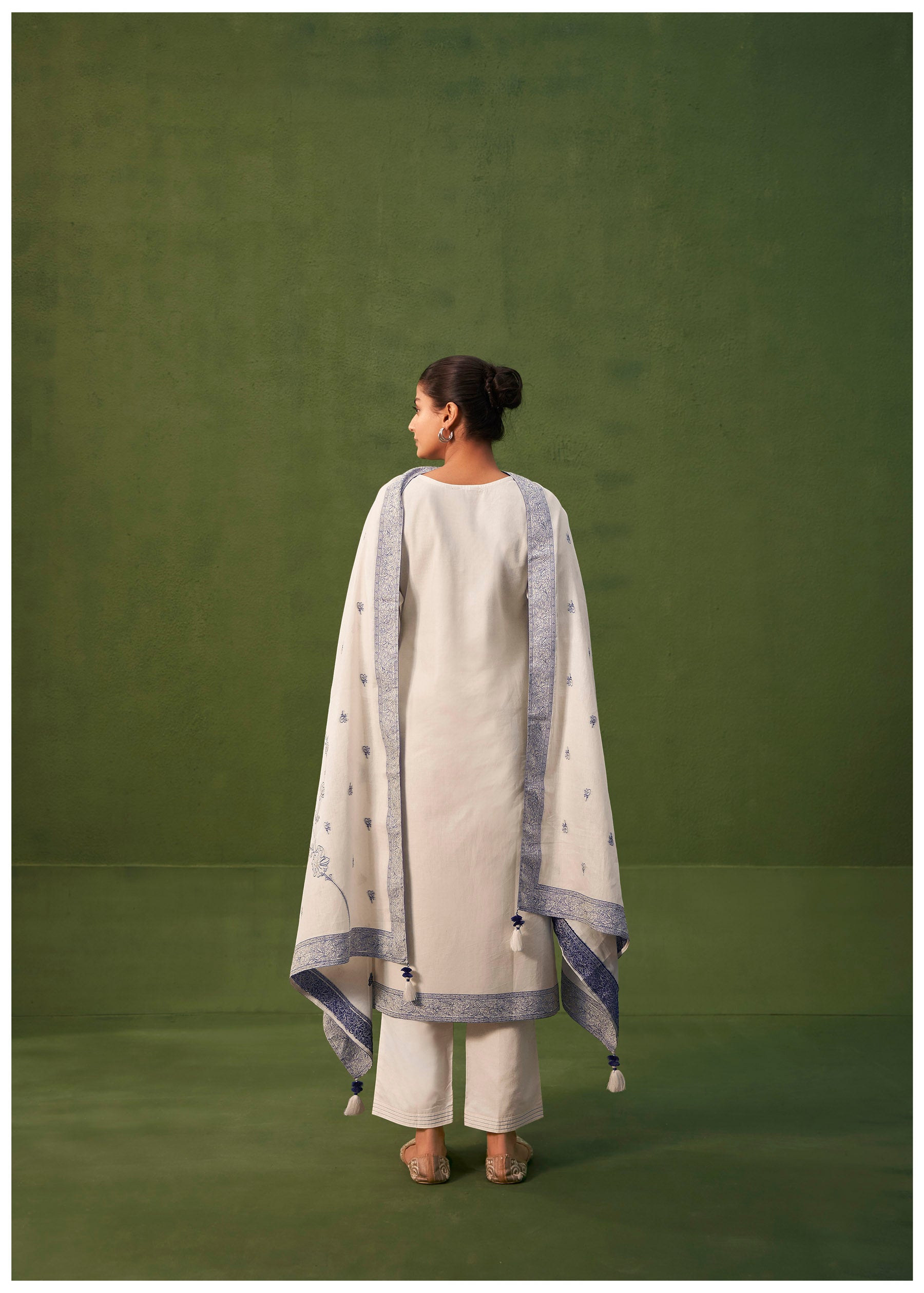 Lucent Cotton Jacquard Kurta Set