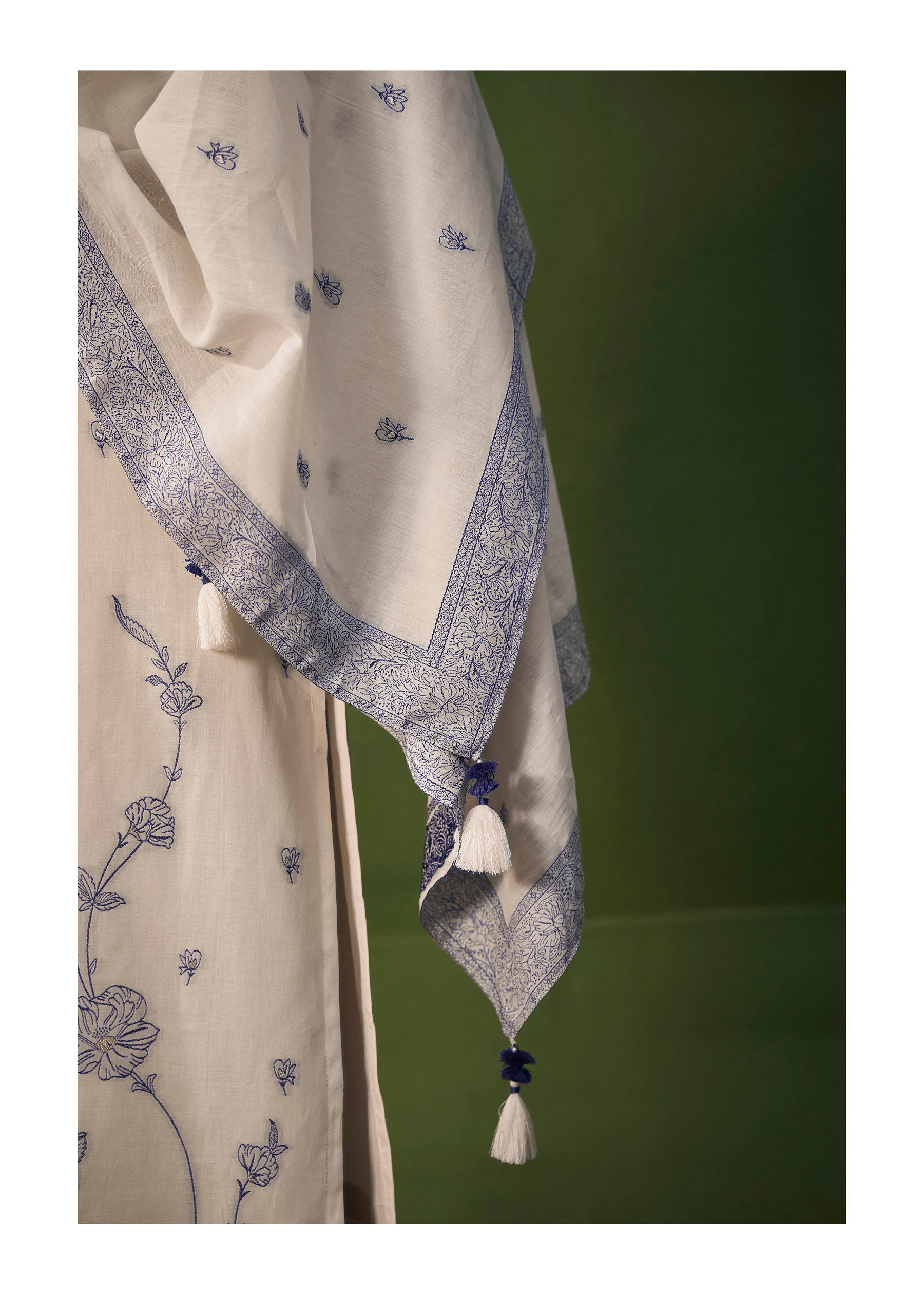 Lucent Cotton Jacquard Kurta Set