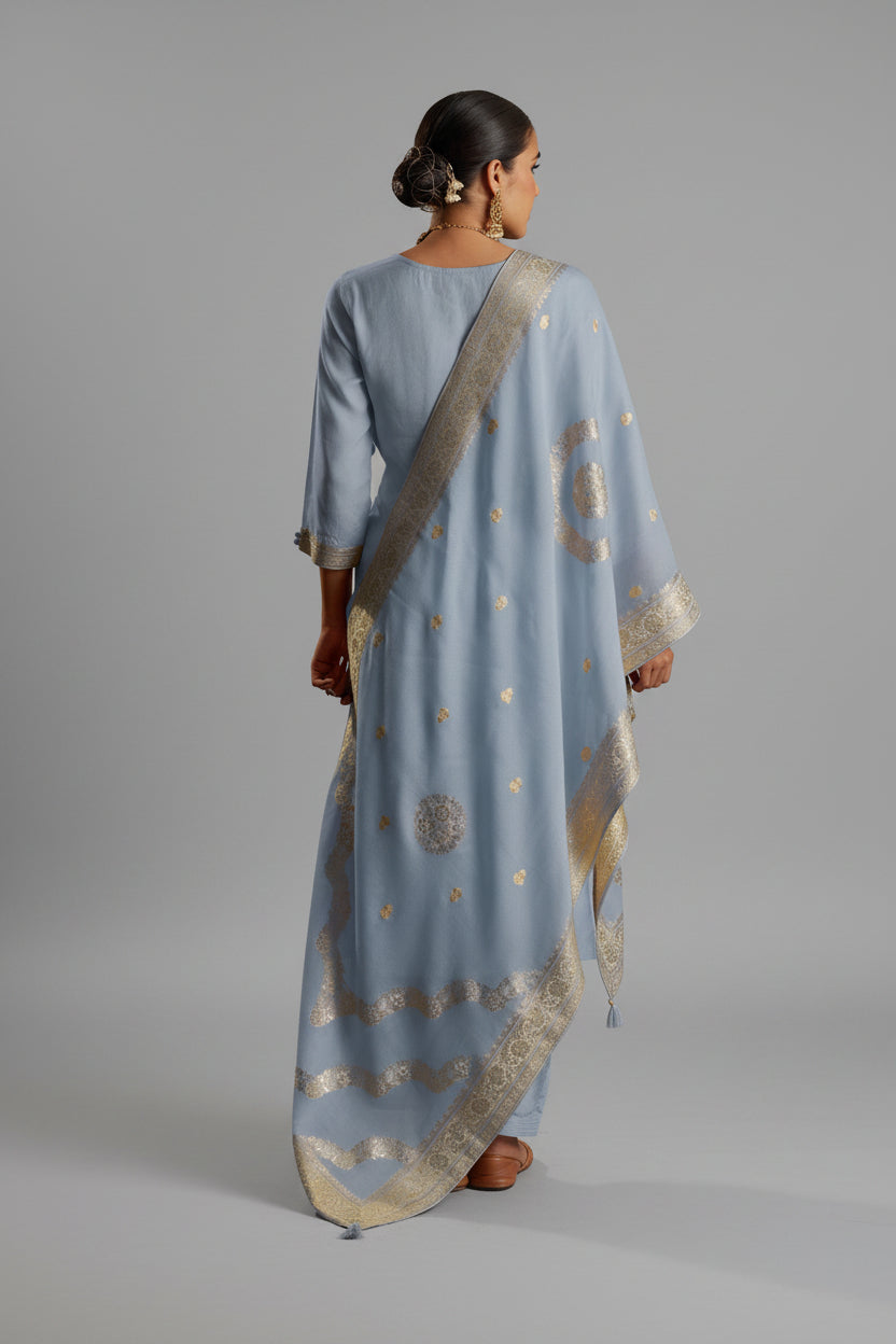 Navira Chanderi Kurta Set