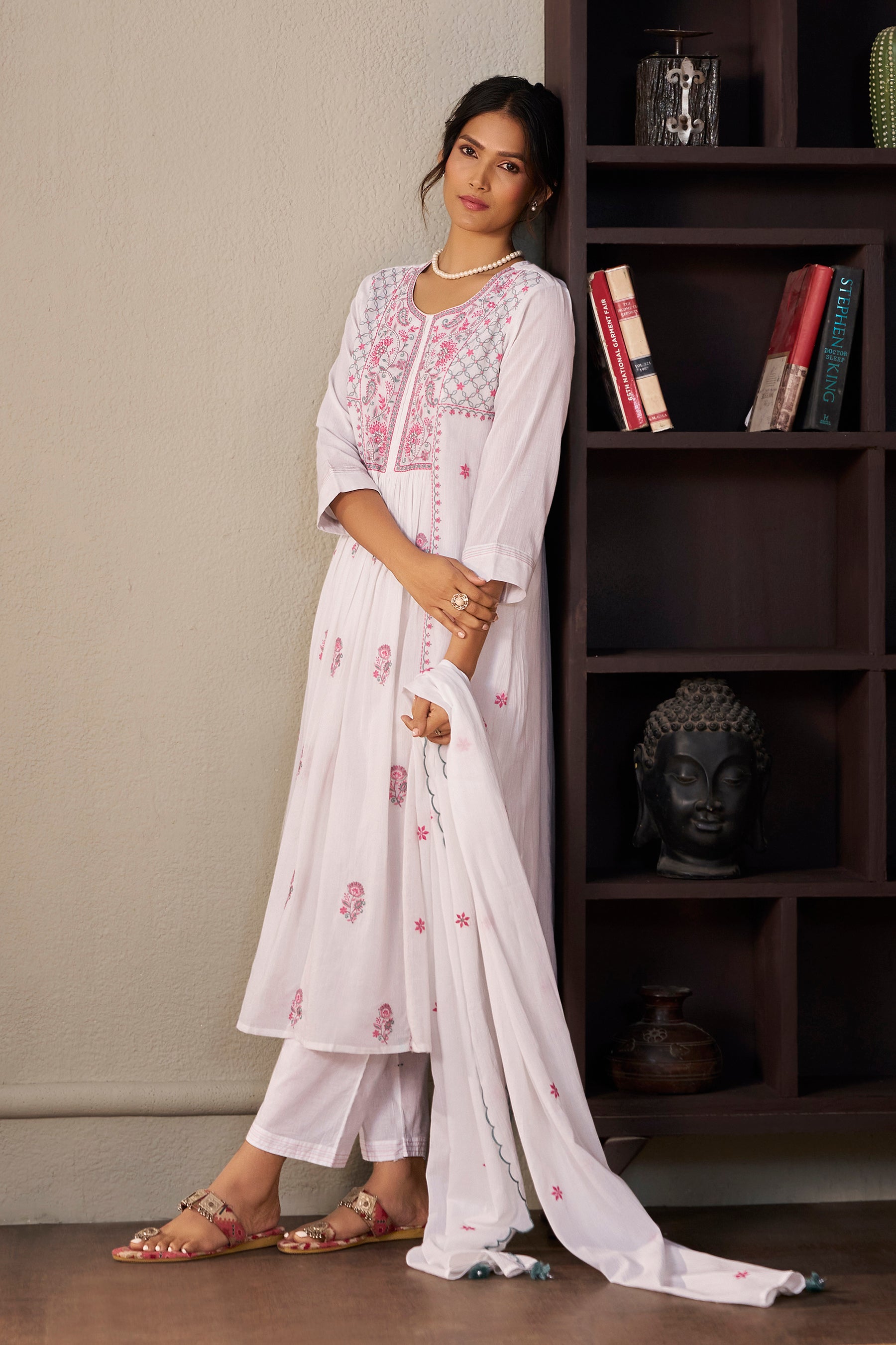 Cotton Embroidered Crush Set