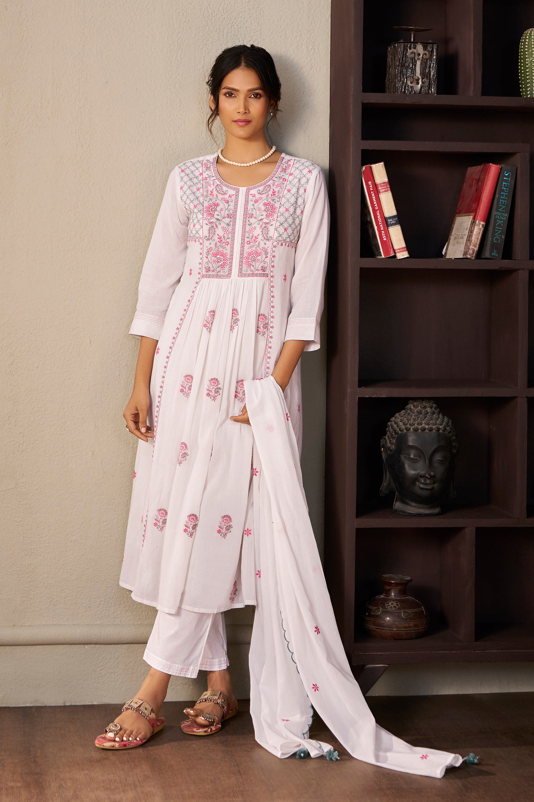 Cotton Embroidered Crush Set