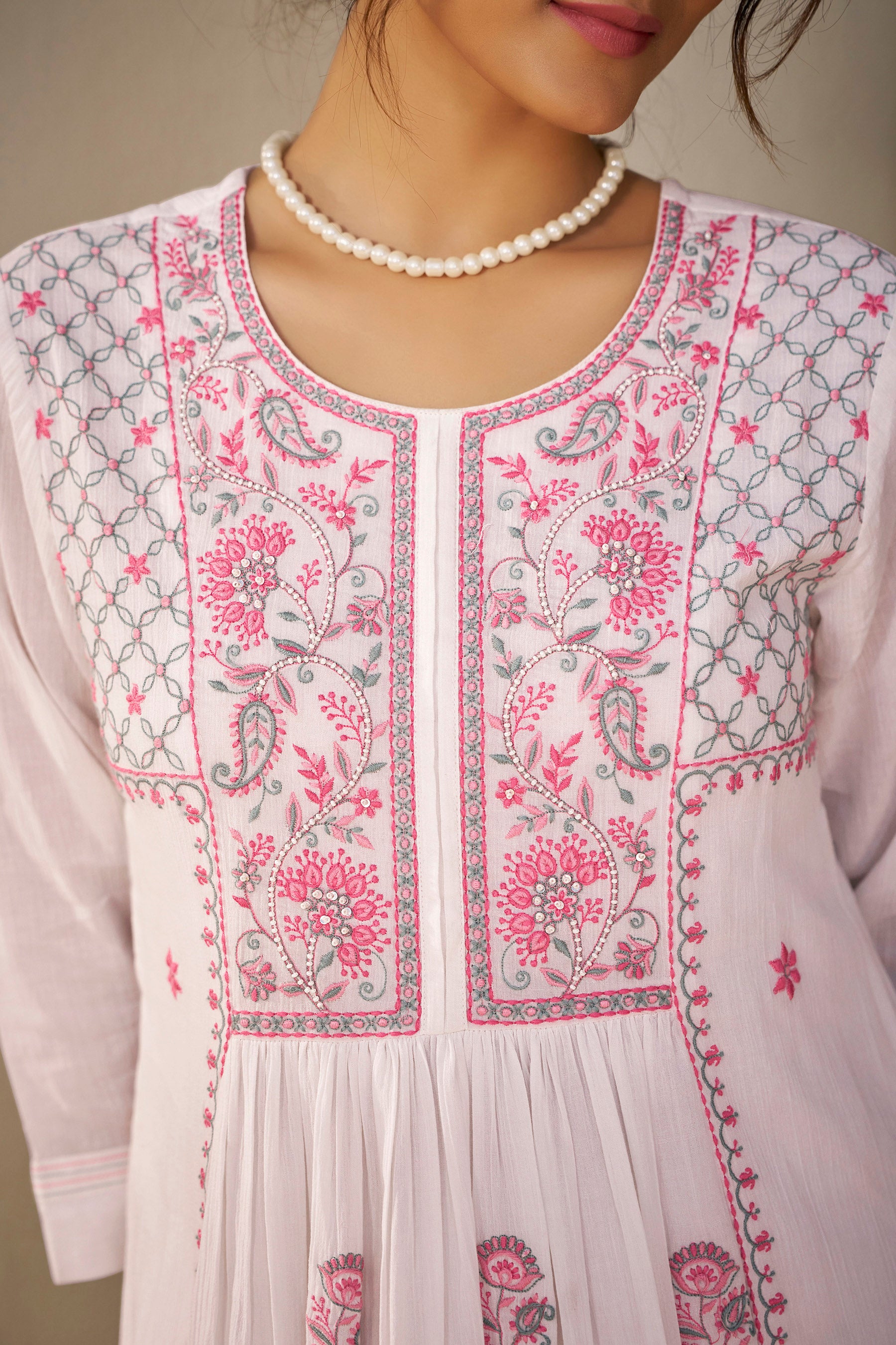 Cotton Embroidered Crush Set