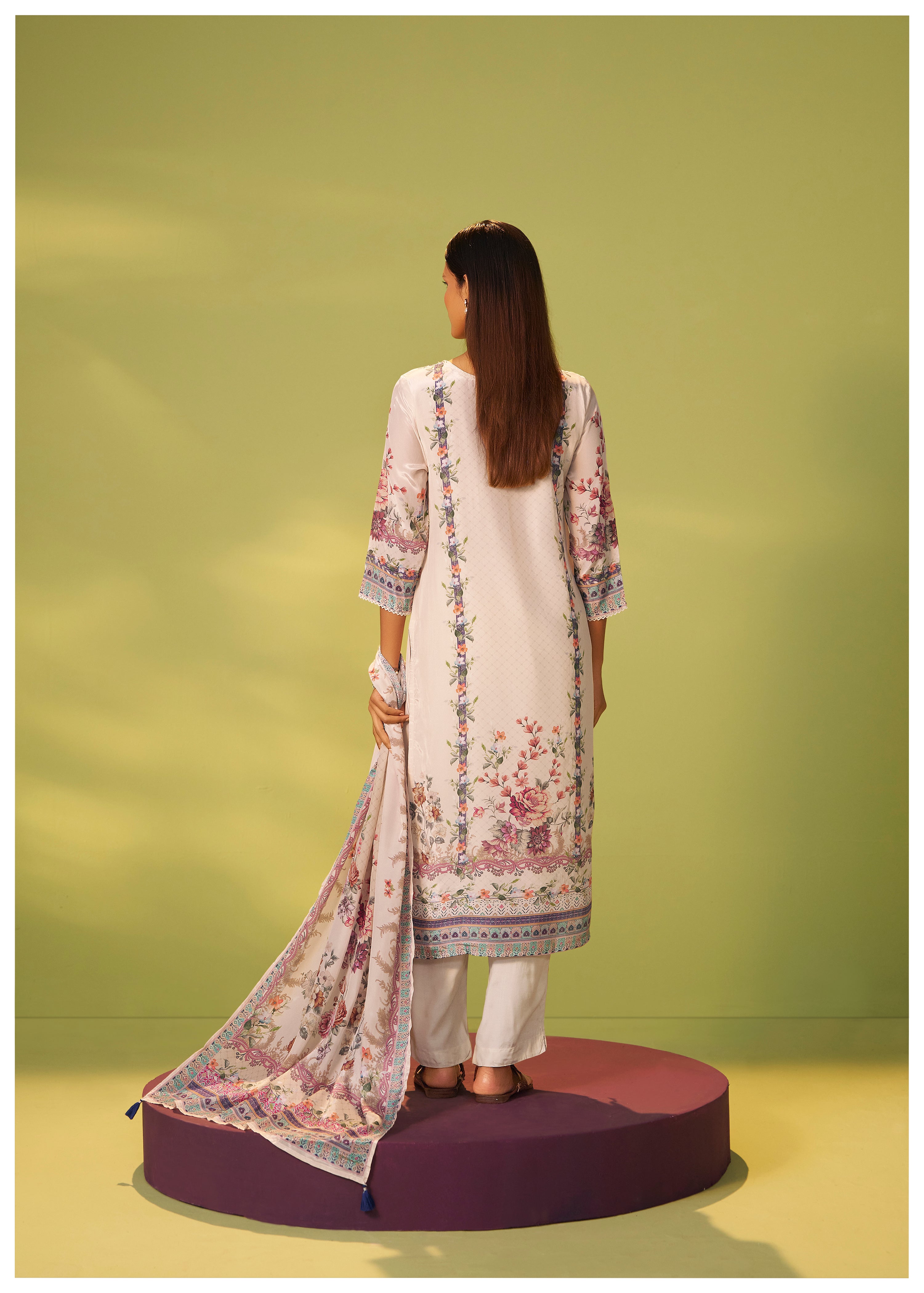Crepe Silk Kurta Set