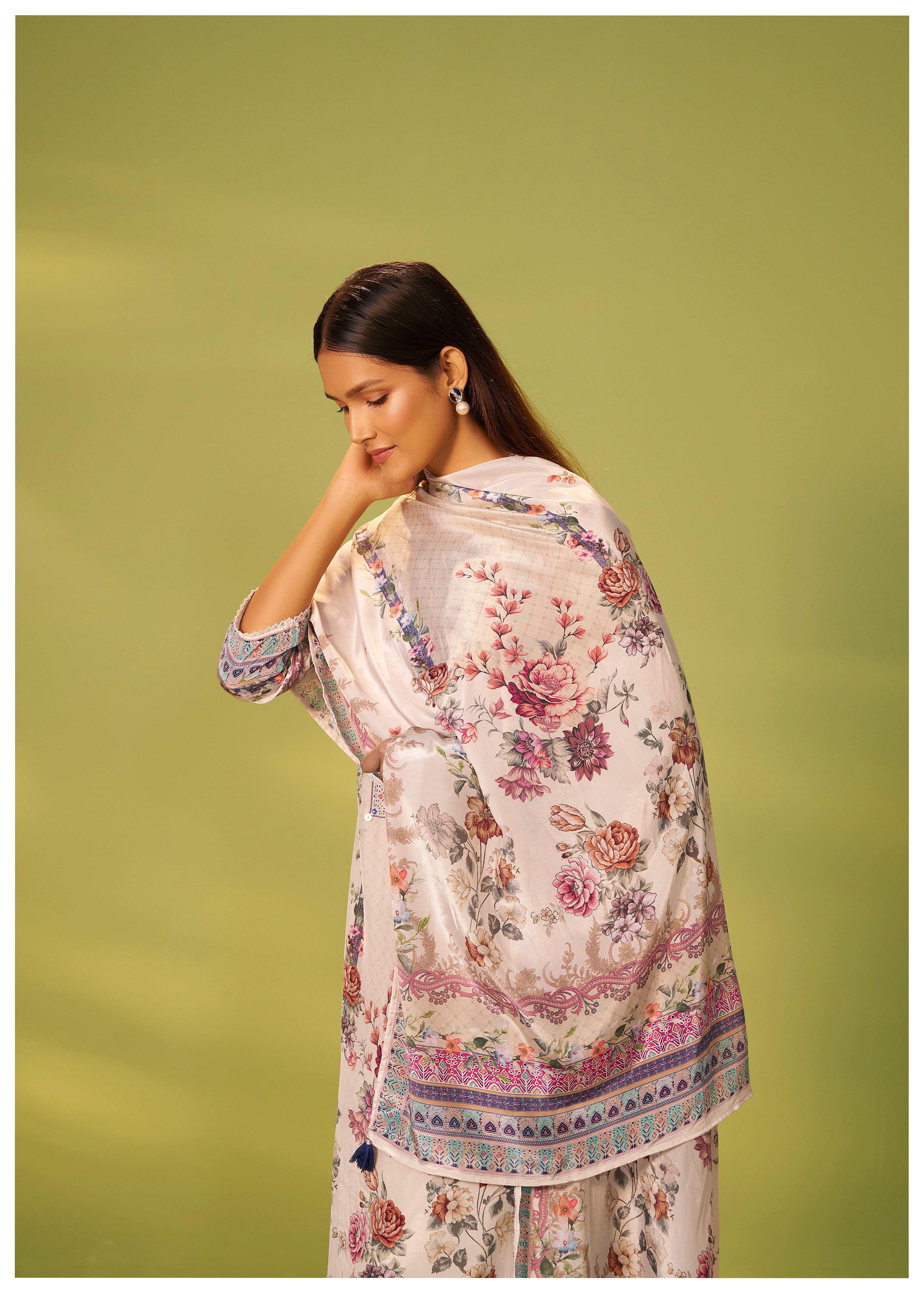 Crepe Silk Kurta Set