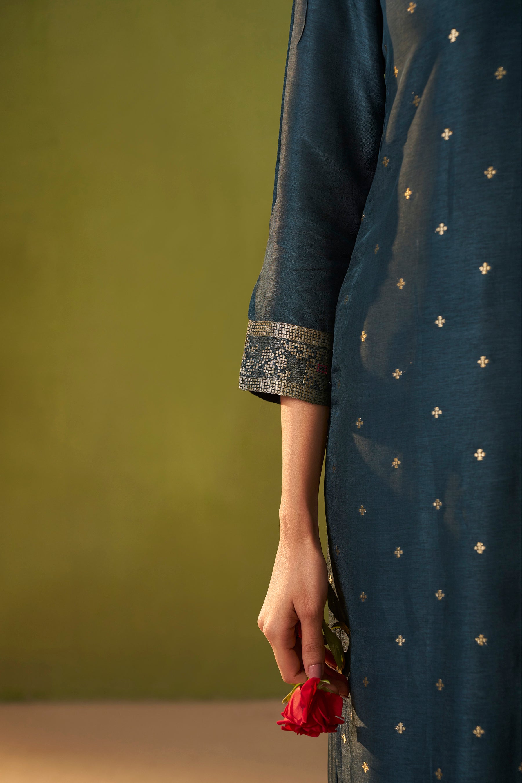 Russian Jacquard Set – Blue