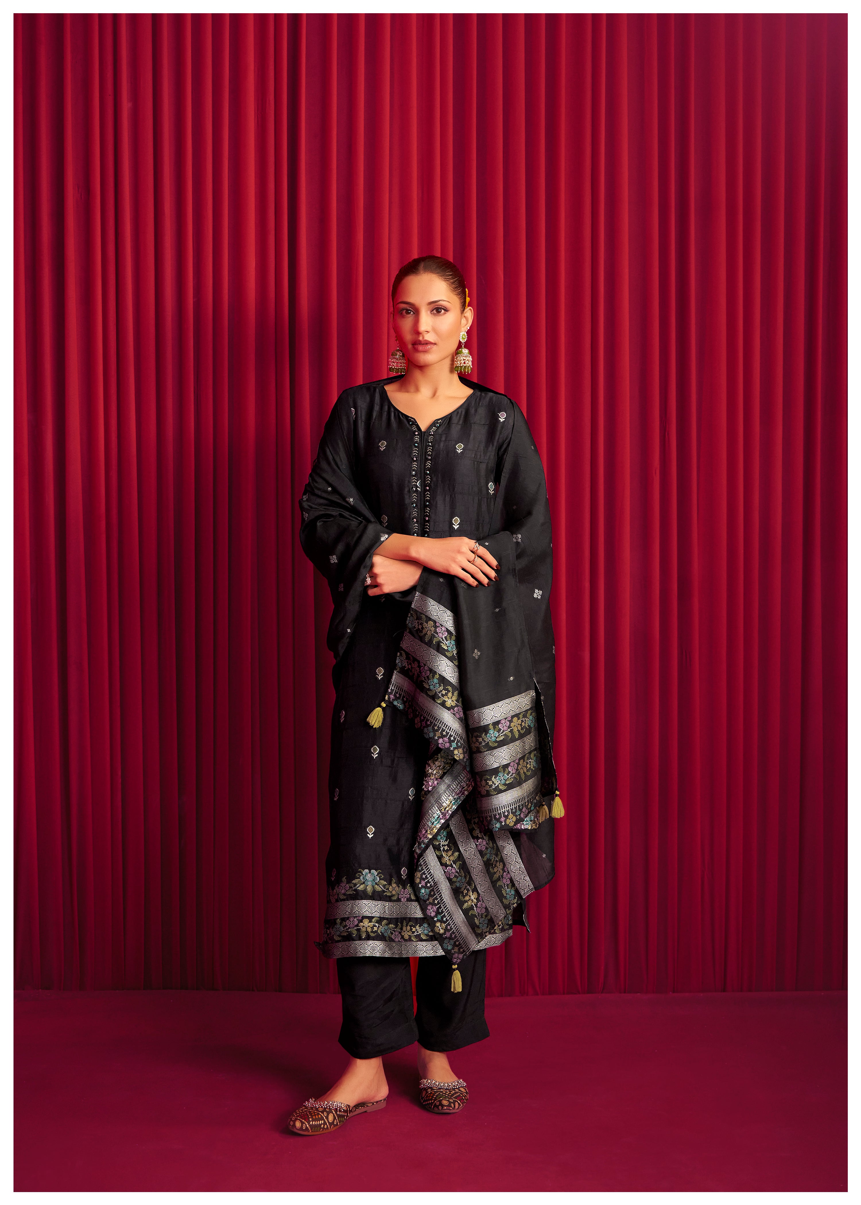 Bhagalpuri Silk Jacquard Set