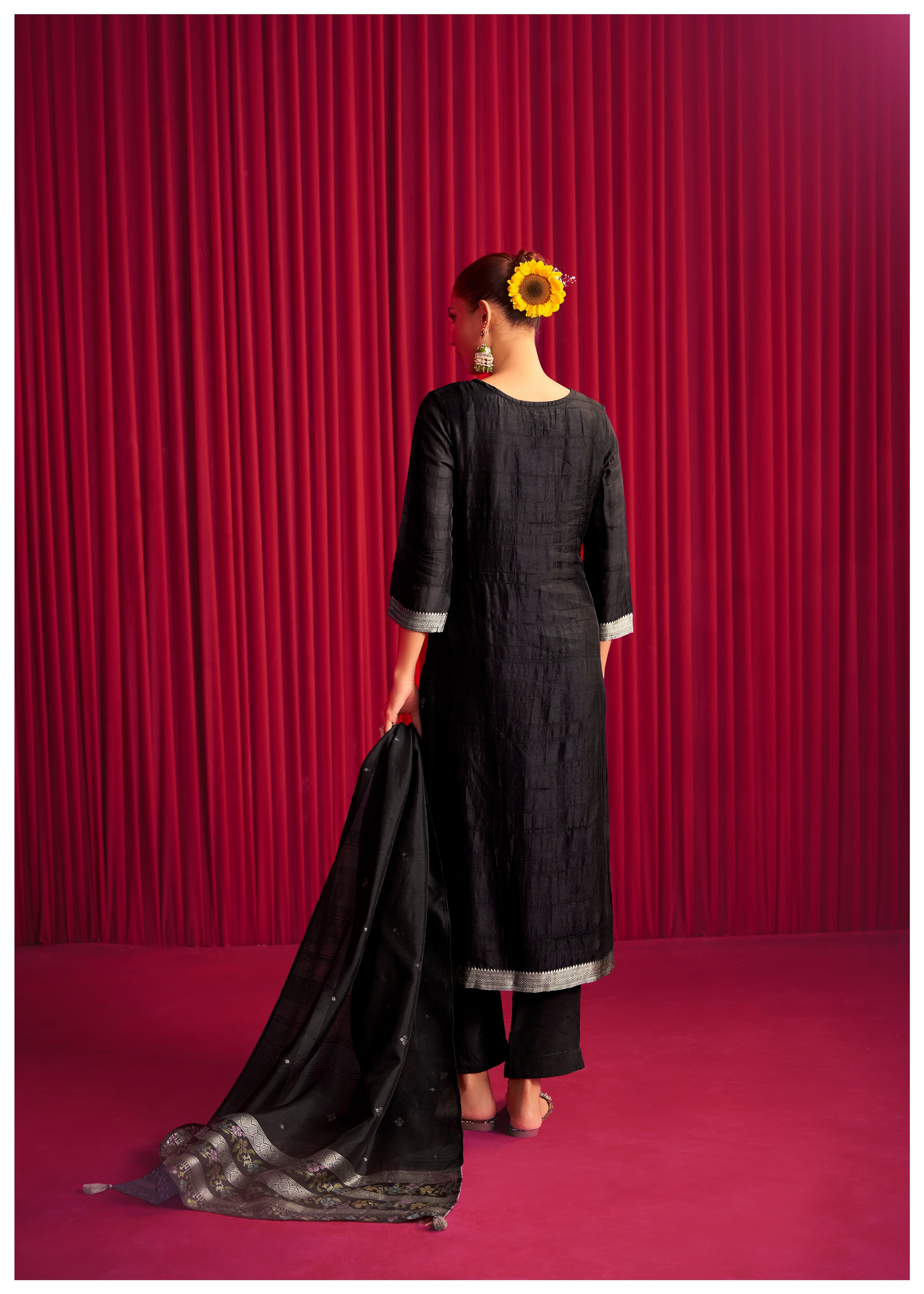 Bhagalpuri Silk Jacquard Set