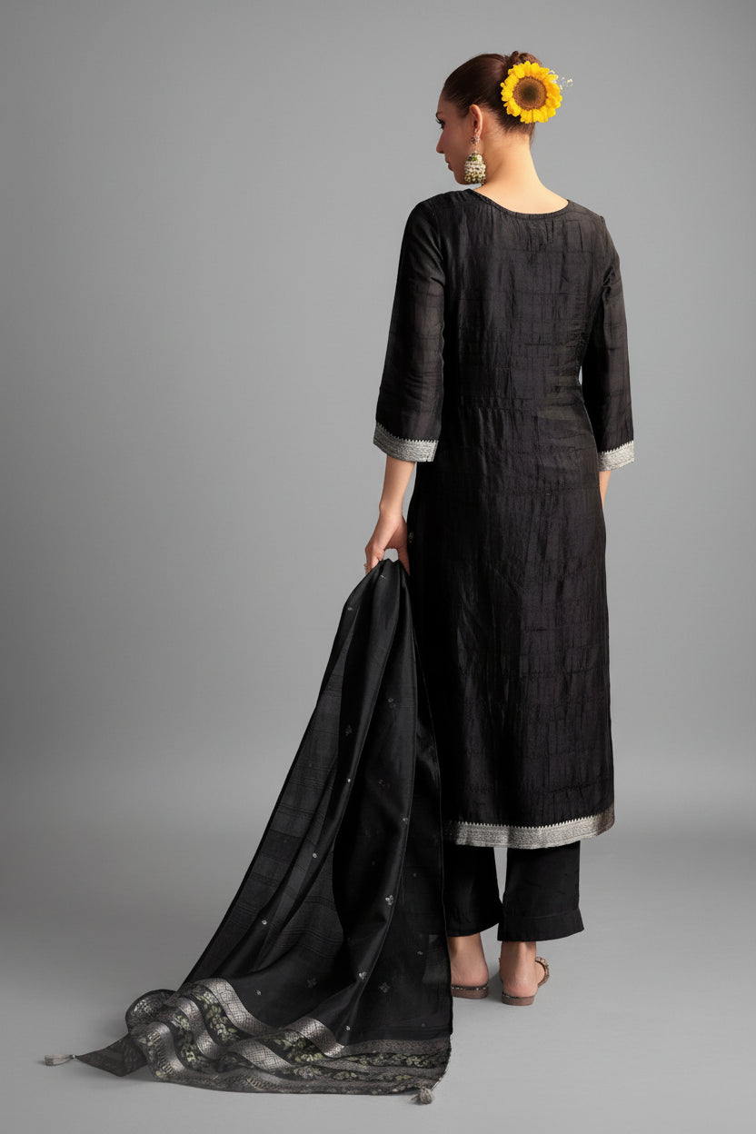 Bhagalpuri Silk Jacquard Set