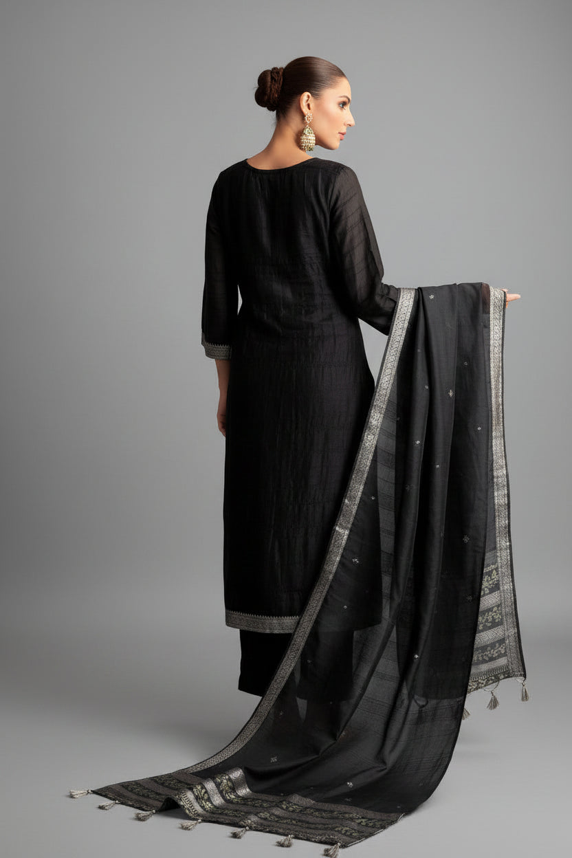 Bhagalpuri Silk Jacquard Set