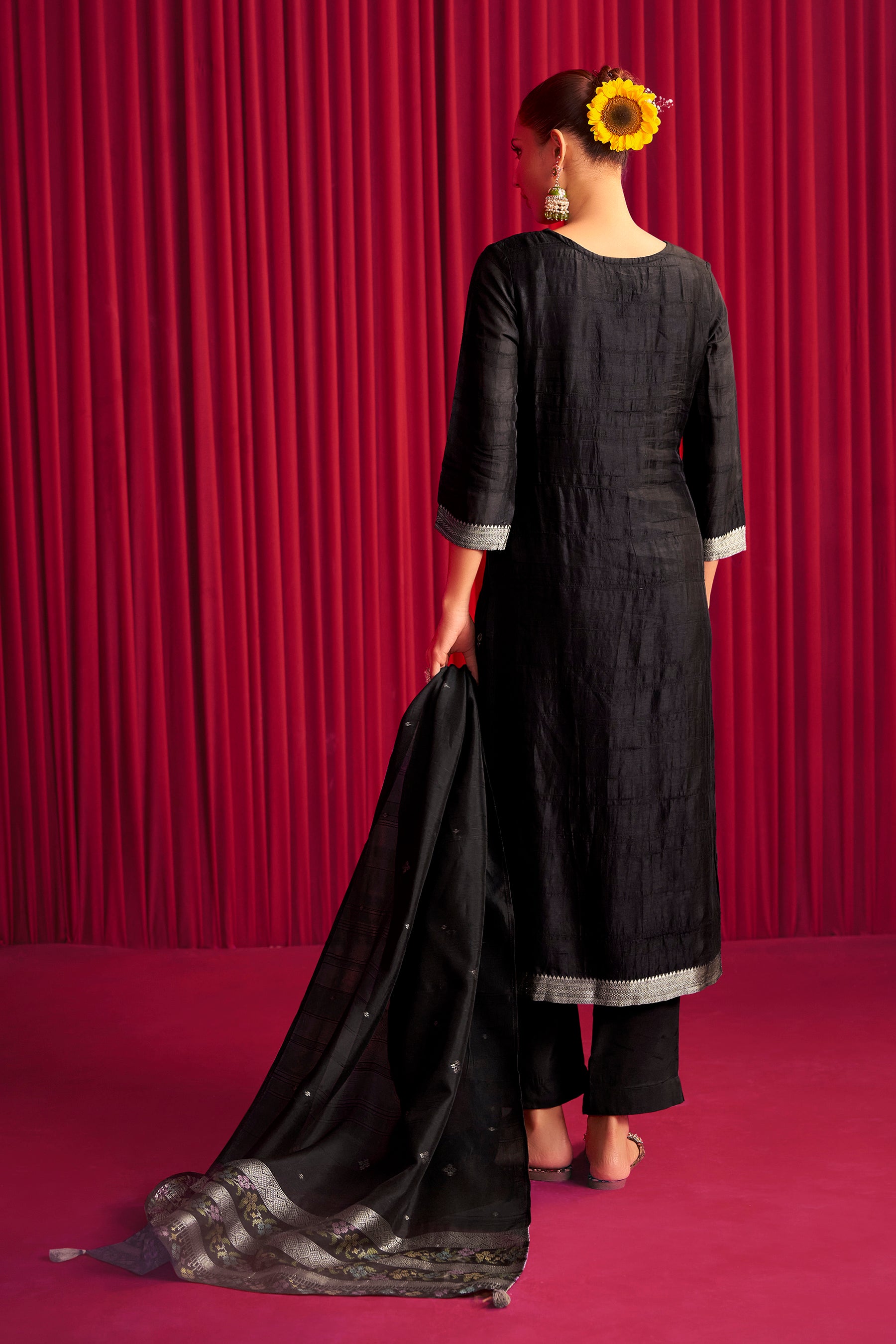 Bhagalpuri Silk Jacquard Set