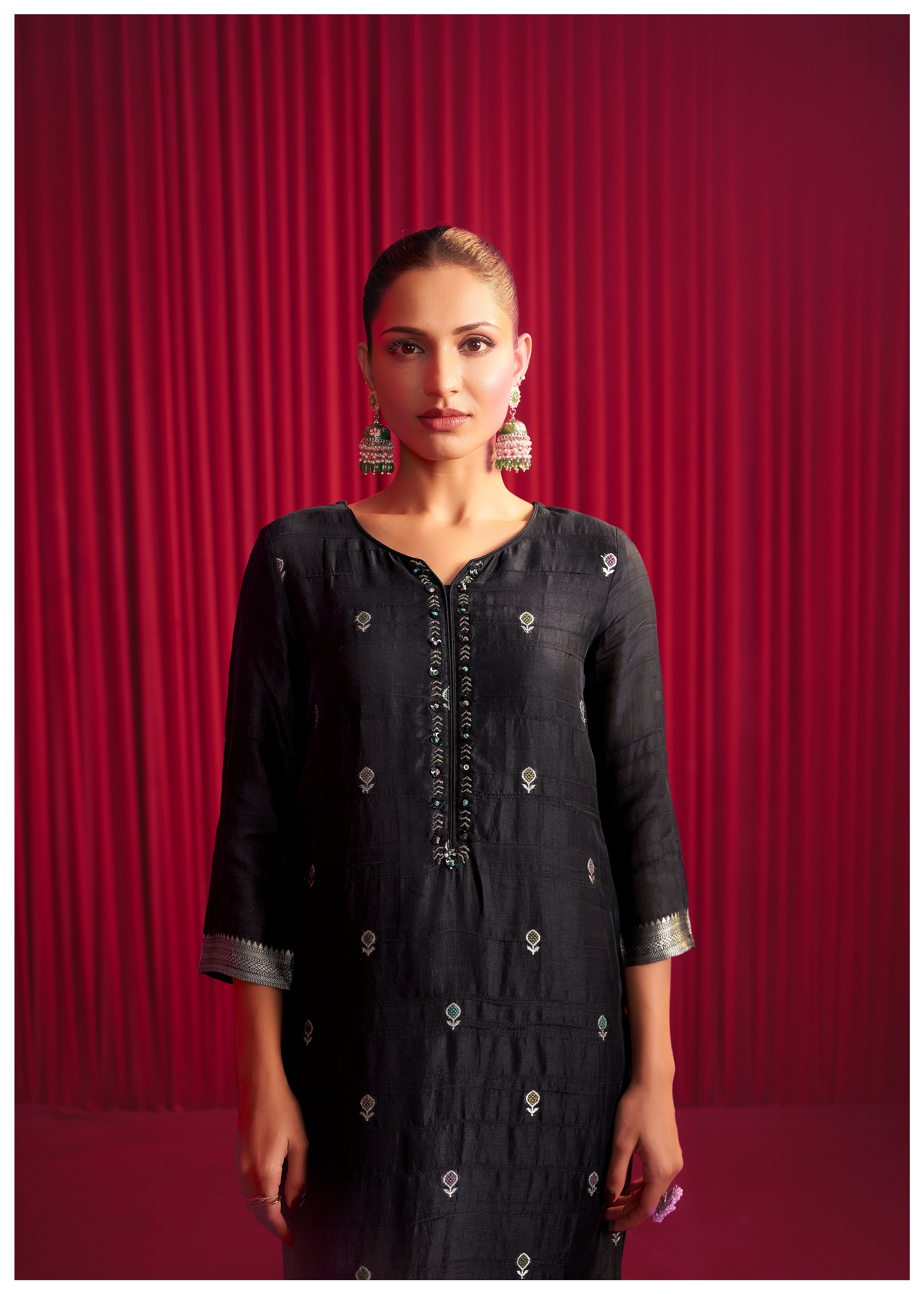 Bhagalpuri Silk Jacquard Set