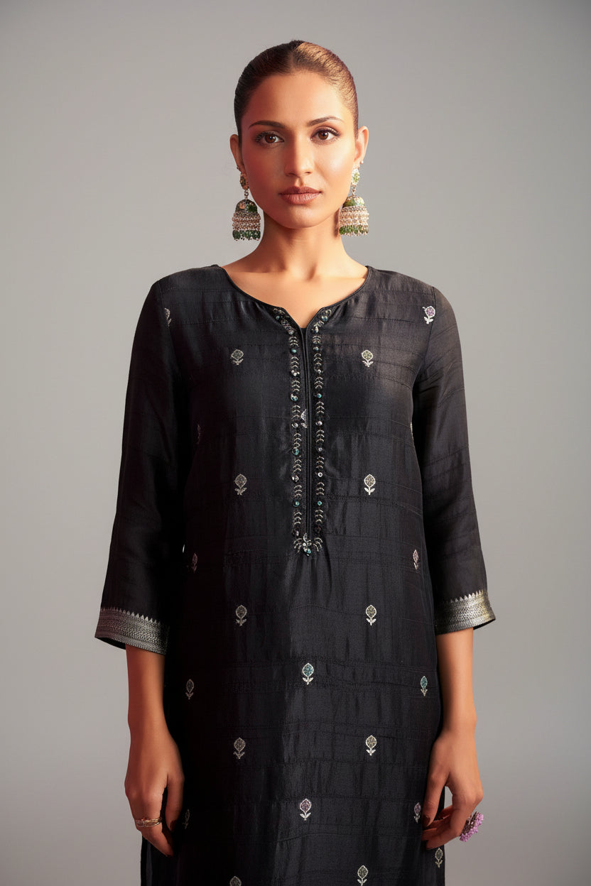 Bhagalpuri Silk Jacquard Set