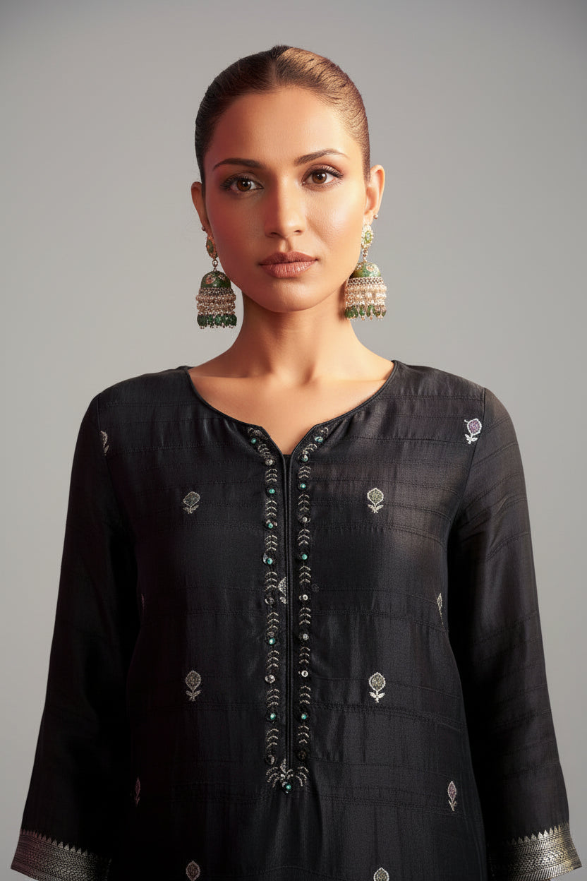 Bhagalpuri Silk Jacquard Set