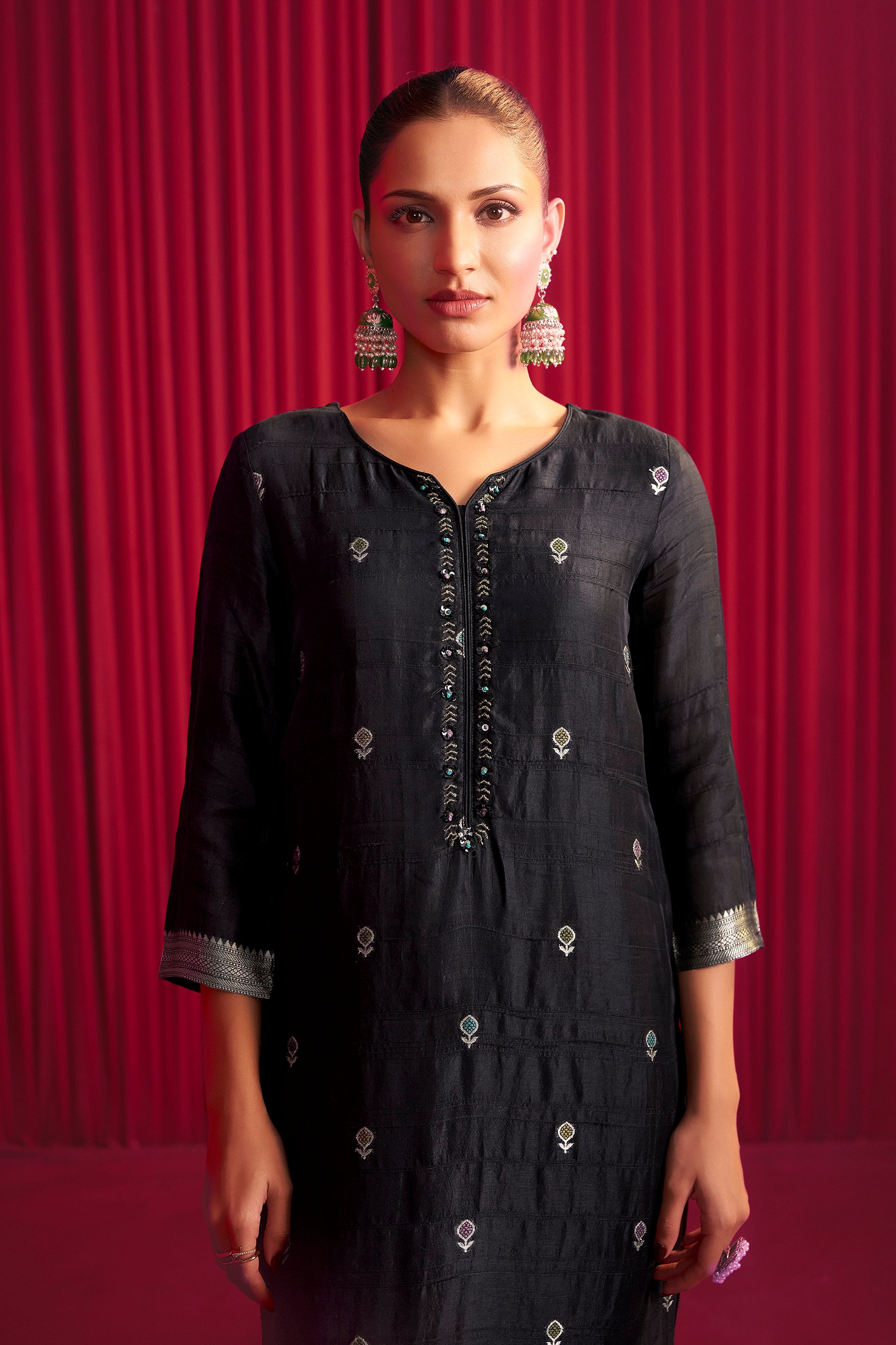 Bhagalpuri Silk Jacquard Set