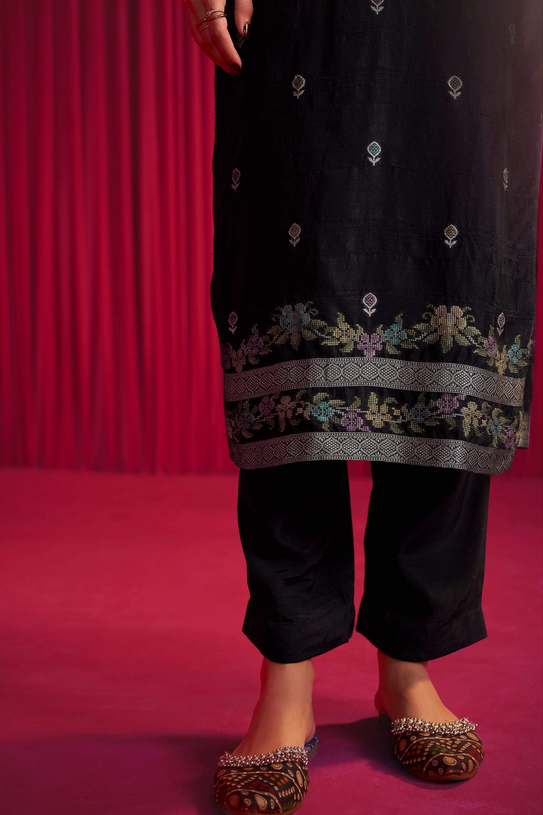 Bhagalpuri Silk Jacquard Set