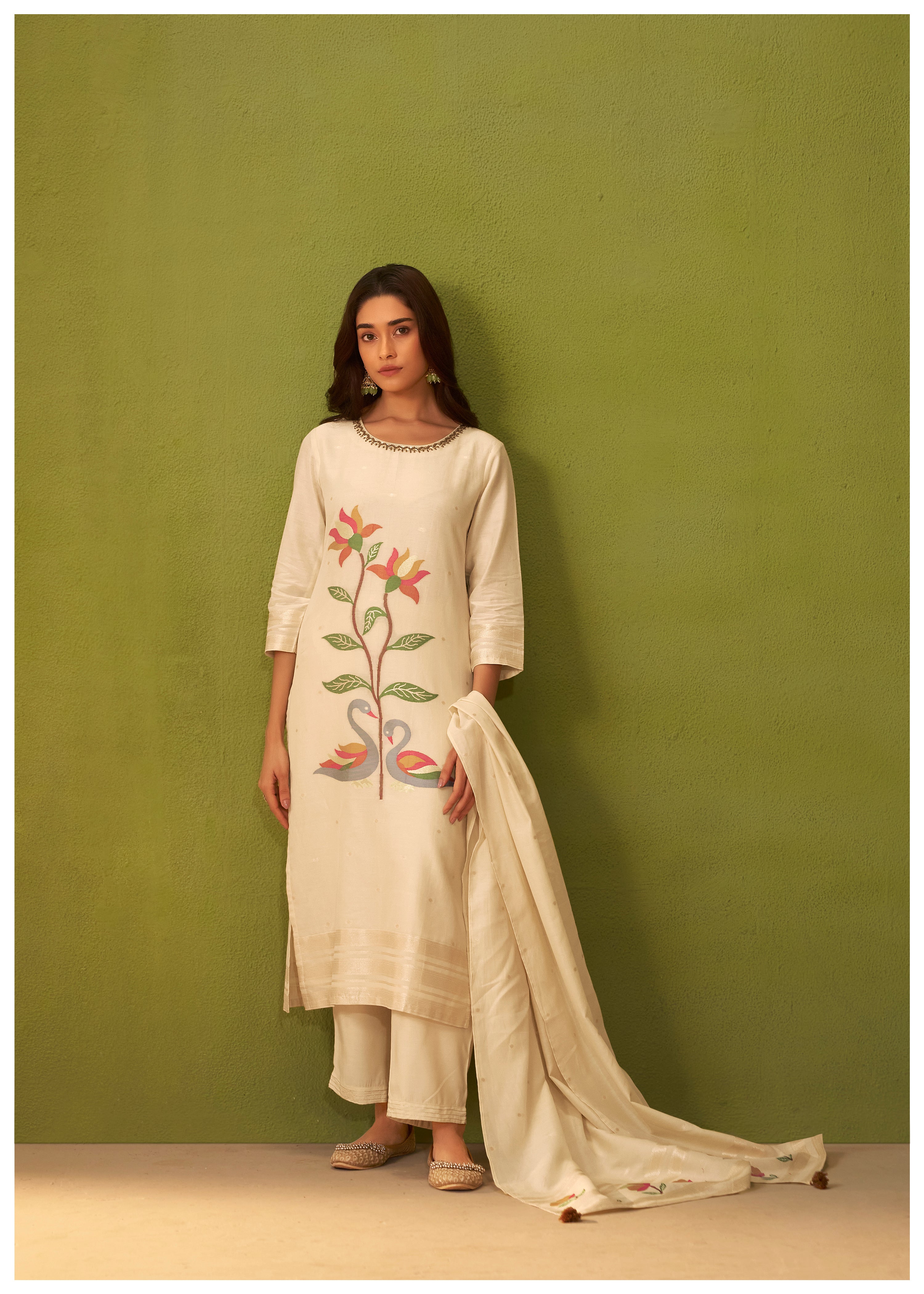 Chanderi Jacquard Set
