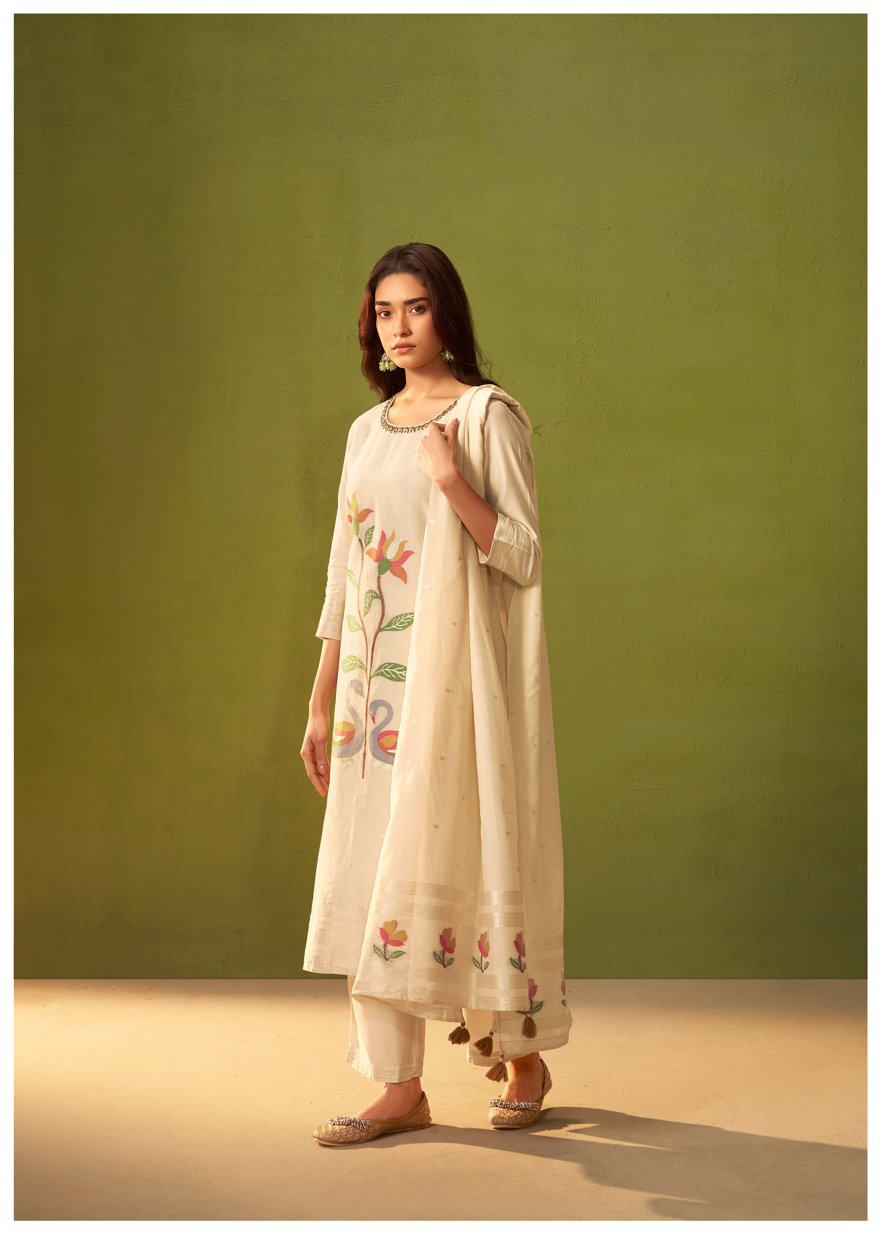 Chanderi Jacquard Set