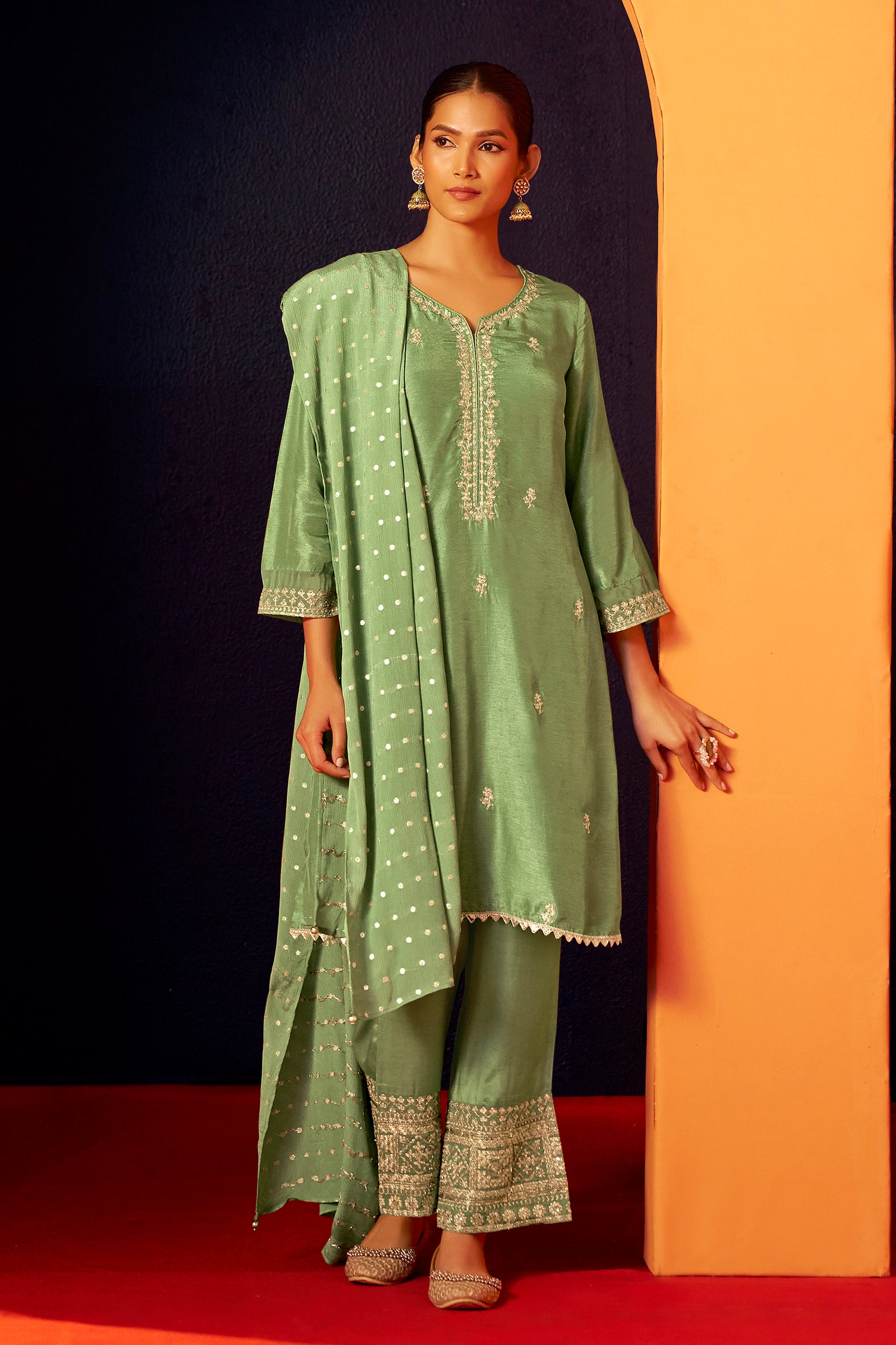 Dola Silk Kurti Set