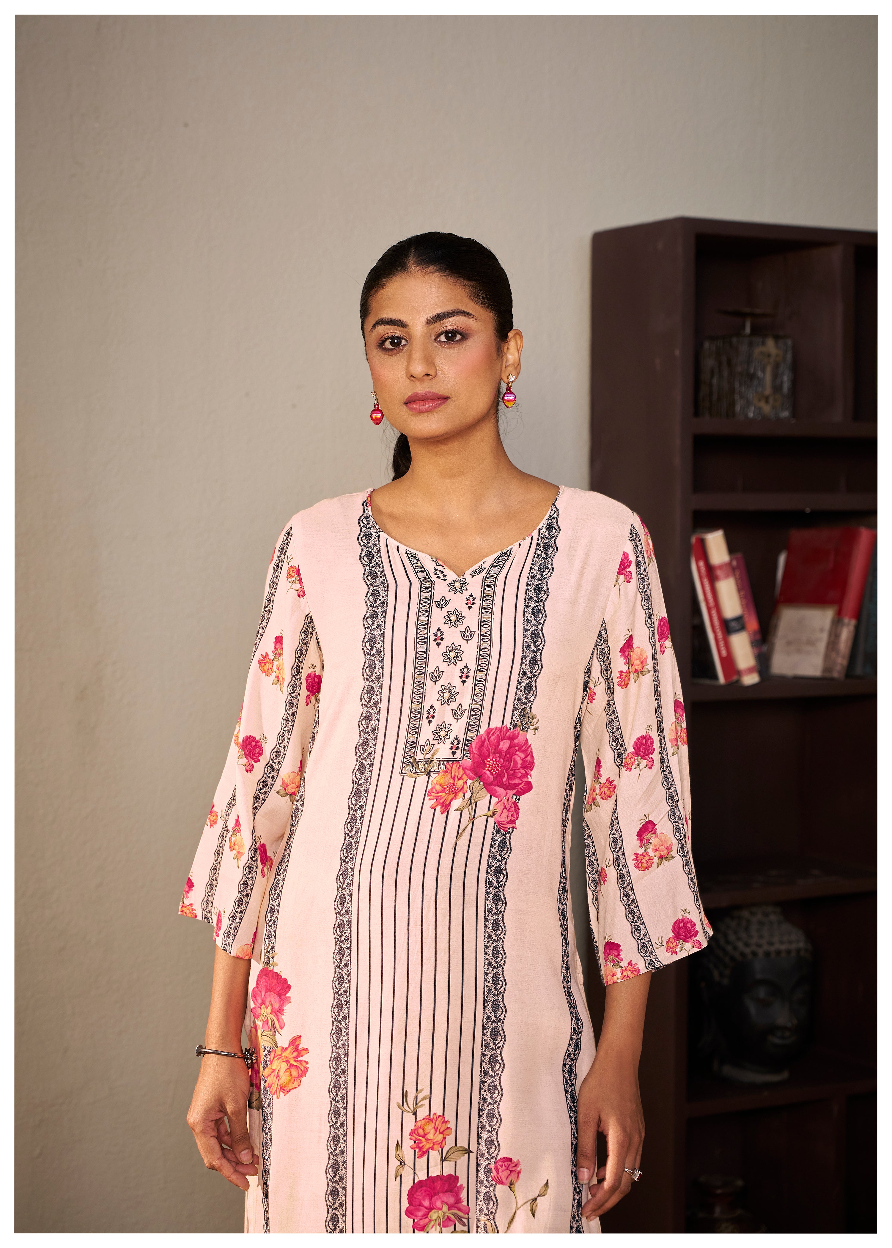Heavy Muslin Digital Print Kurta Set