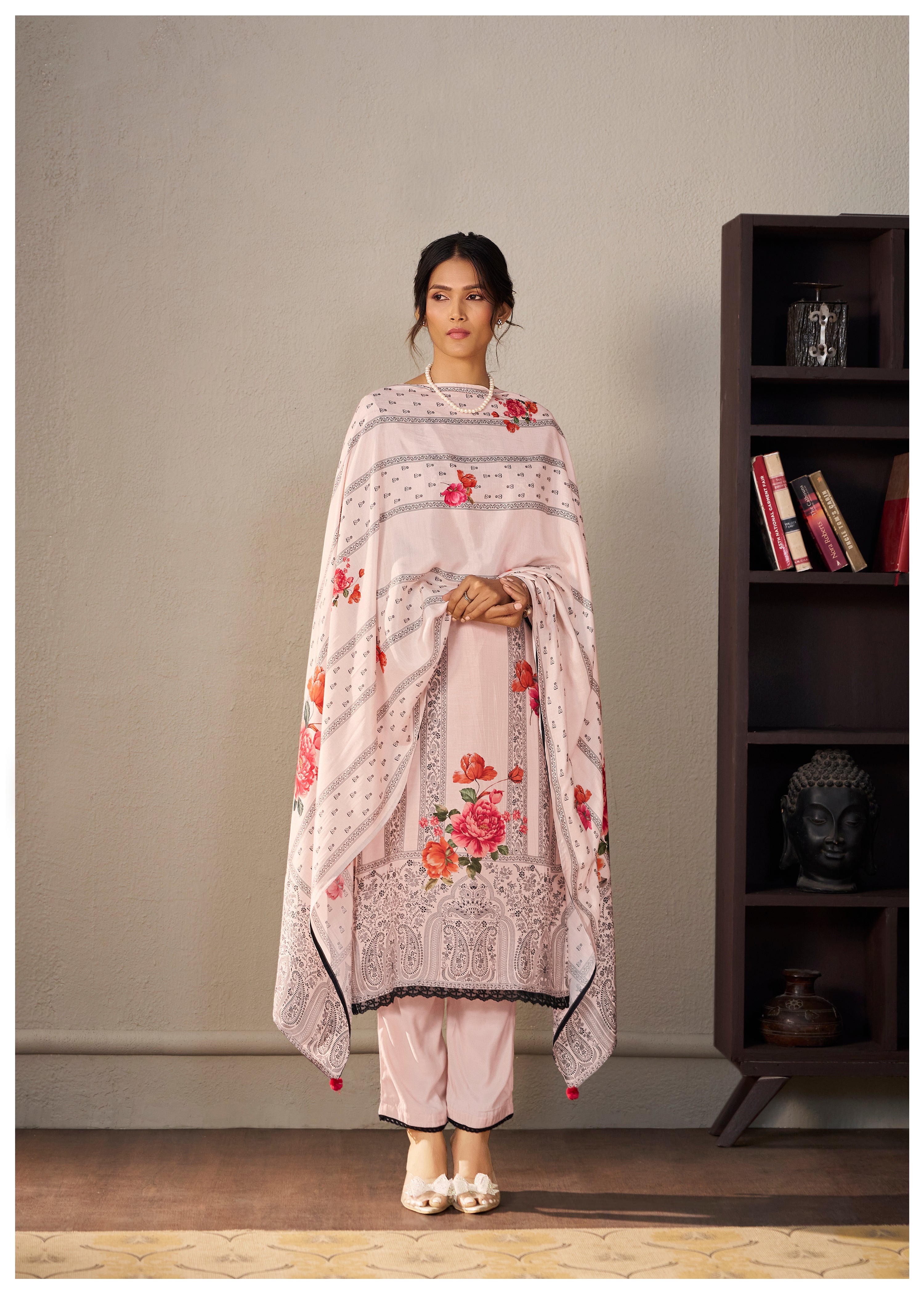 Heavy Muslin Digital Print Kurta Set